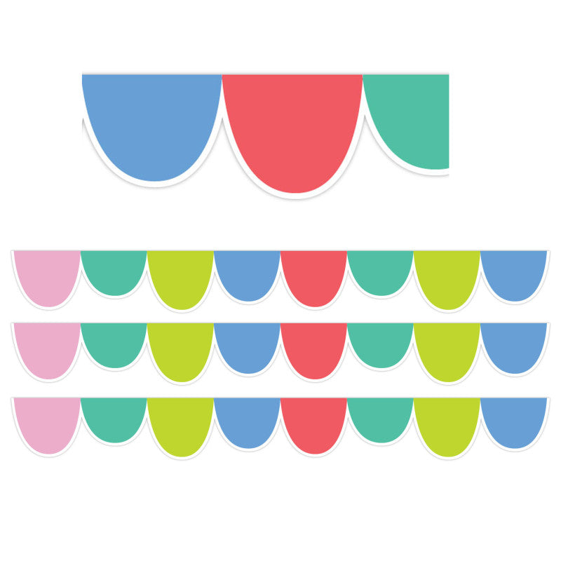 CREATIVE TEACHING PRESS - Rainbow Drops EZ Border, 48 Feet Per Pack, 3 Packs