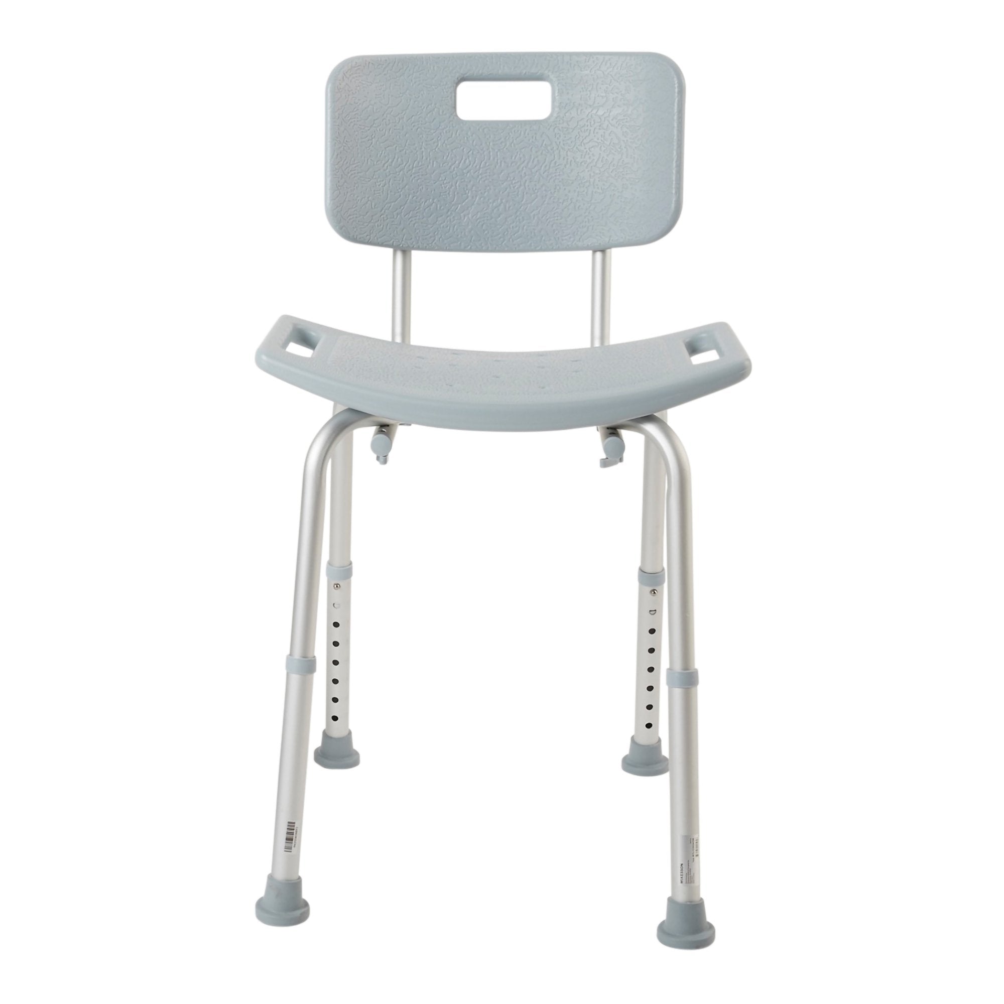 McKesson Brand - Bath Bench McKesson Without Arms Aluminum Frame Removable Backrest 19-1/4 Inch Seat Width 300 lbs. Weight Capacity [1/EA] (1065208_EA)
