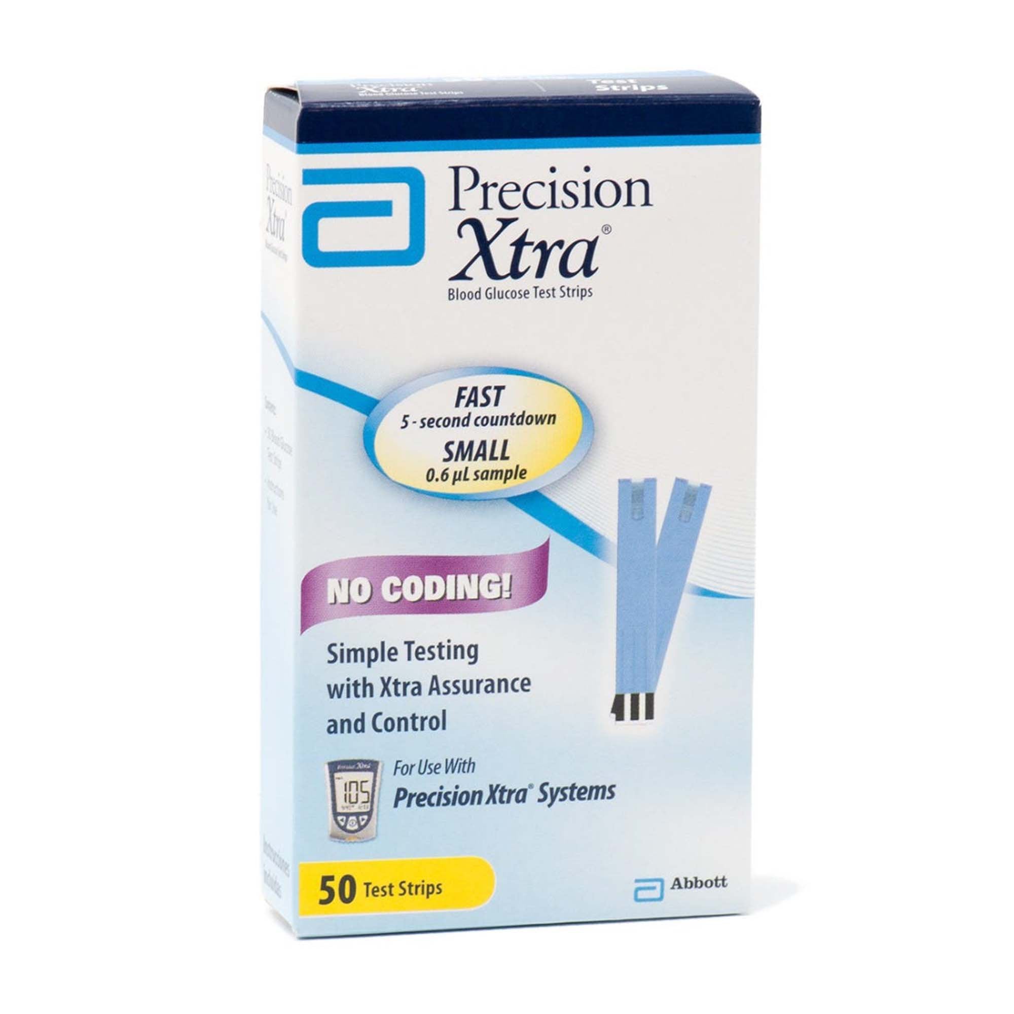 Abbott - Blood Glucose Test Strips Precision Xtra® 50 Strips per Pack [50/BX] (513189_BX)