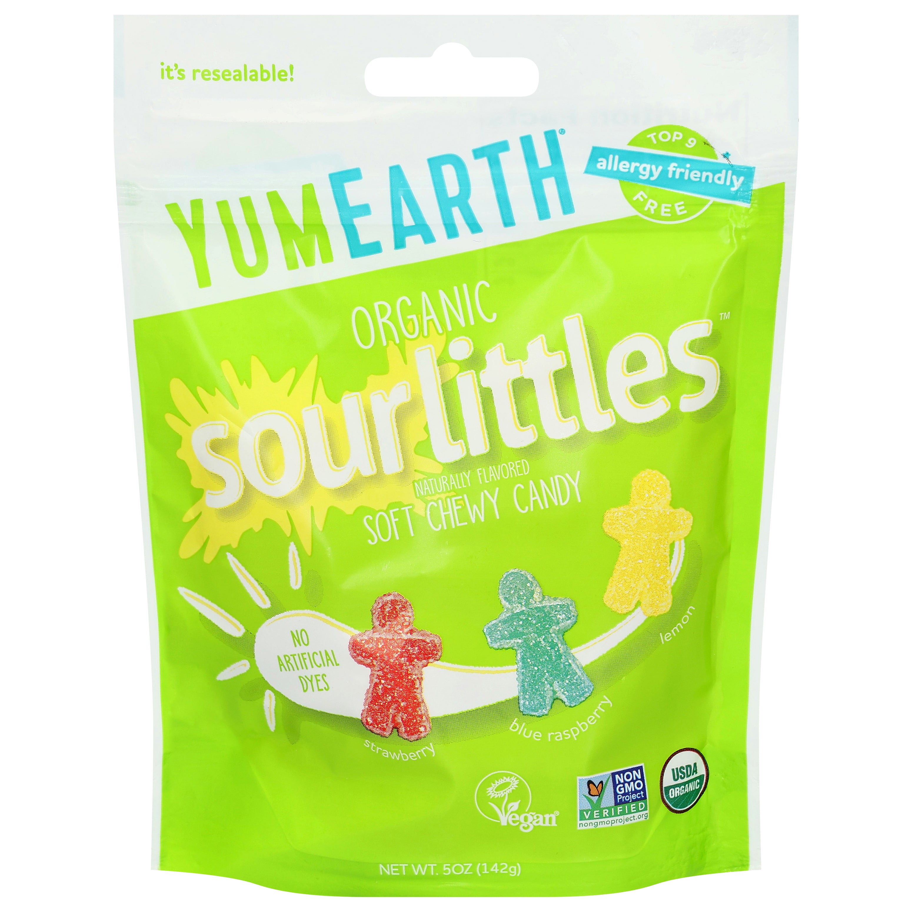 YumEarth Sour Littles Organic Soft Chewy Candy 5 oz - Case of 6