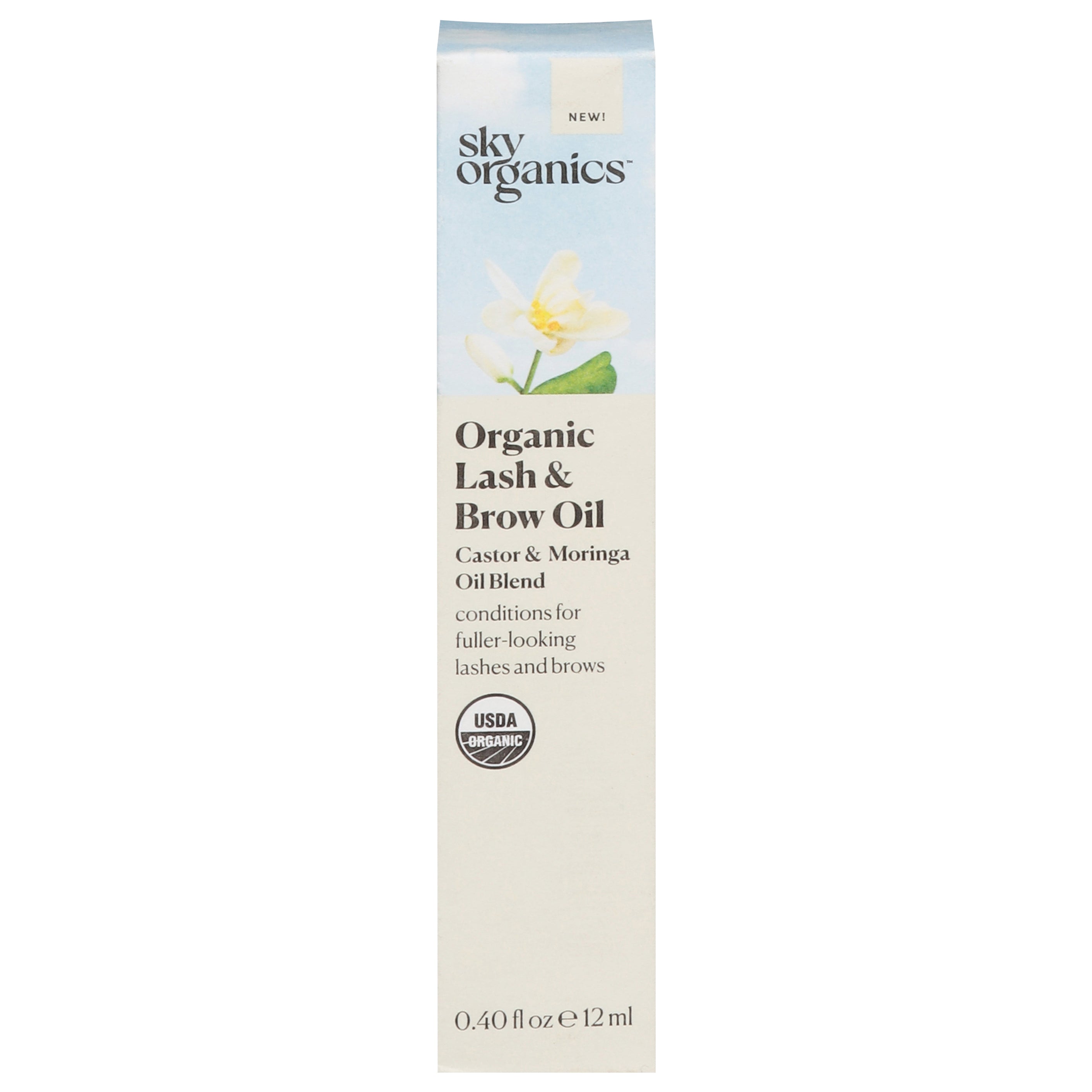 Sky Organics Organic Lash & Brow Oil 0.40 fl oz - Case of 6
