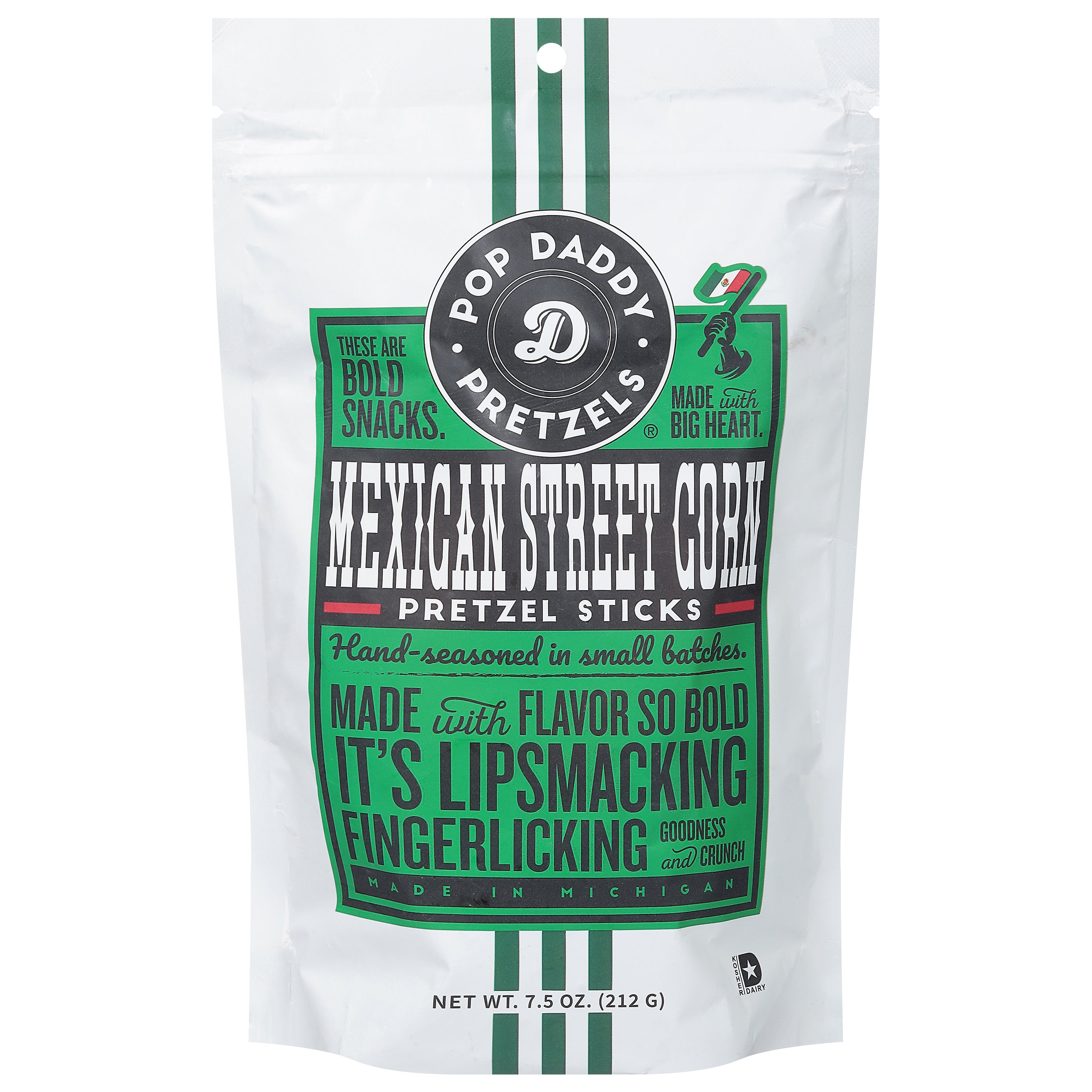 Pop Daddy Pretzels Mexican Street Corn Pretzel Sticks 7.5 oz - Case of 12