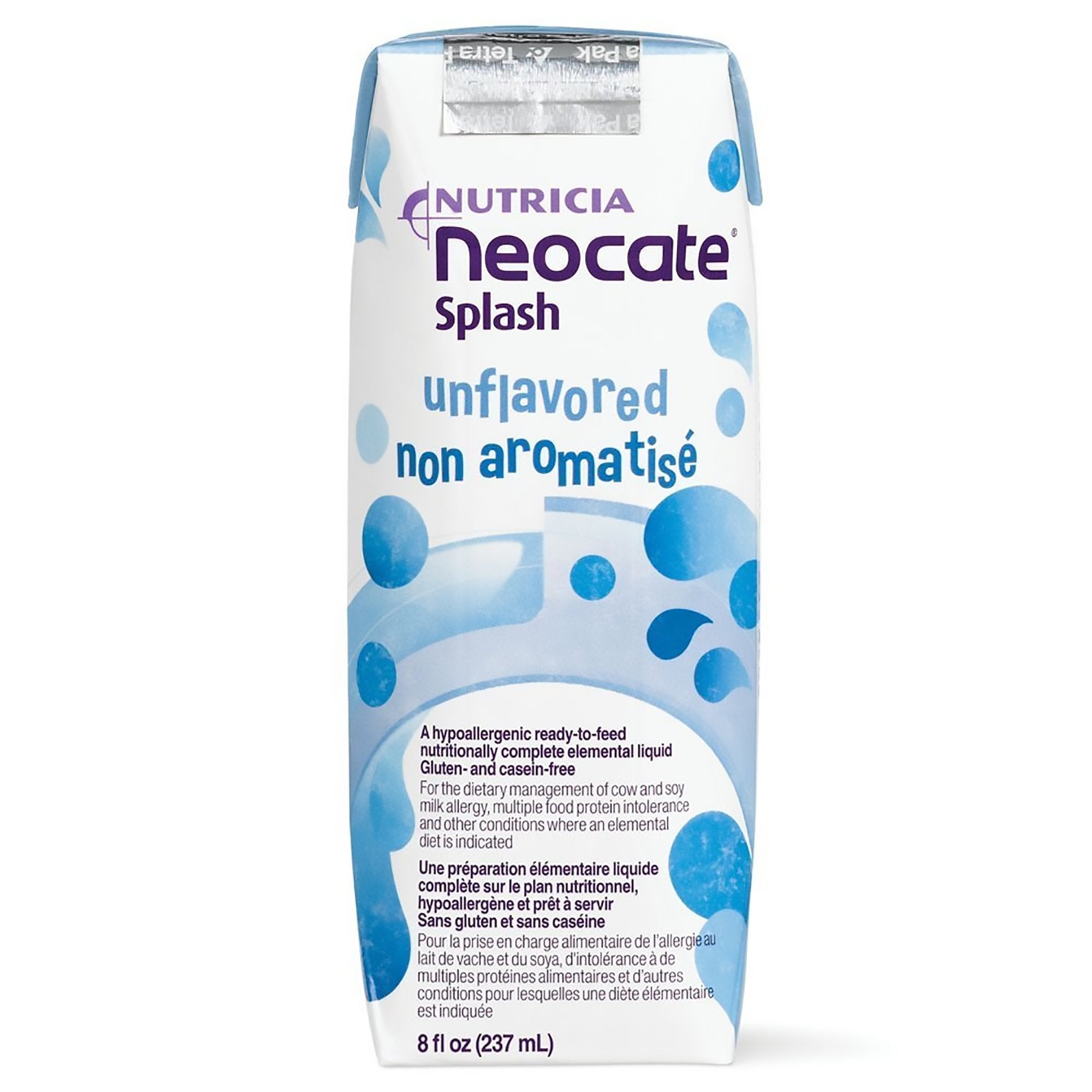 Nutricia North America - Pediatric Oral Supplement Neocate® Splash Unflavored 8 oz. Carton Liquid Amino Acid Food Allergies [1/EA]