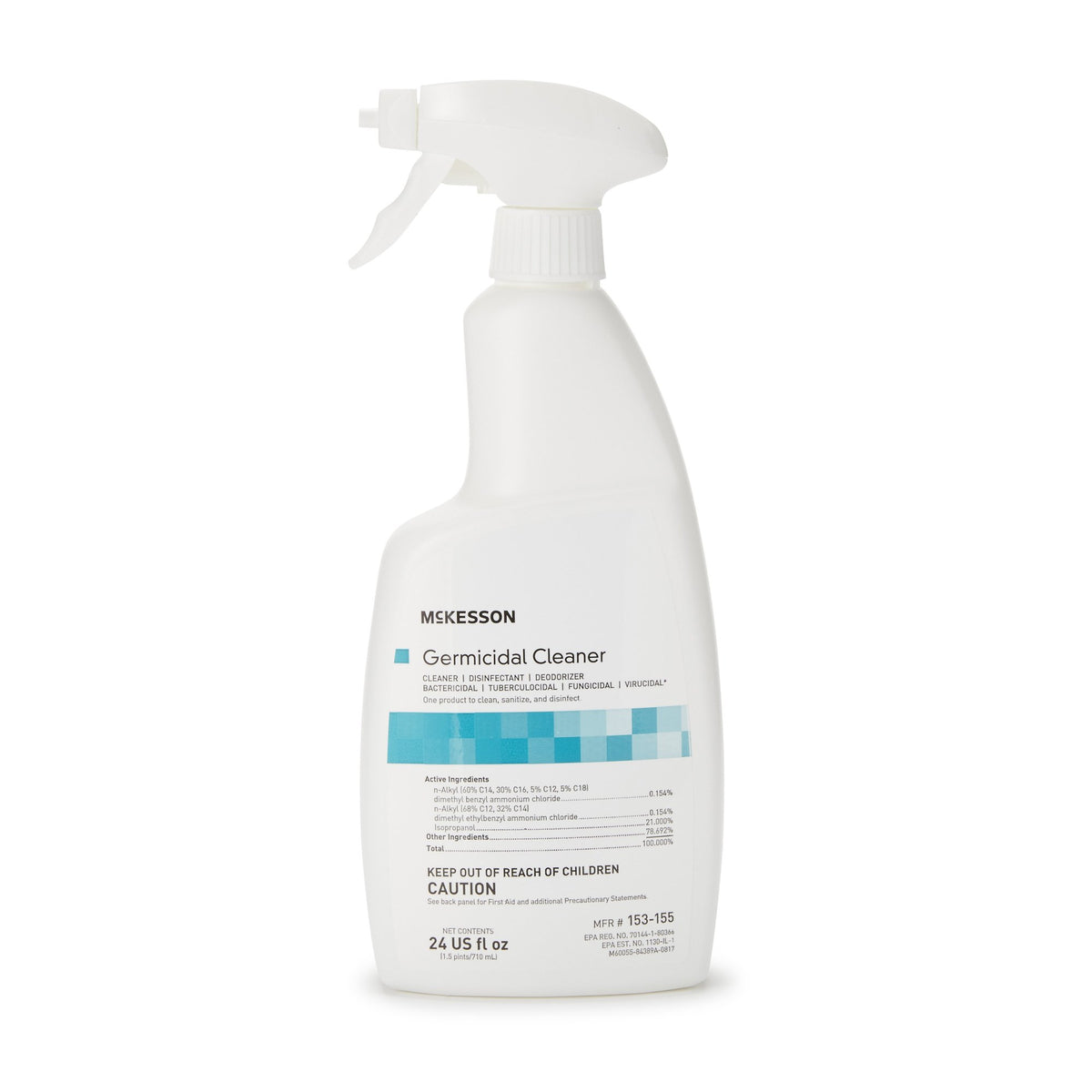 McKesson Brand - McKesson Surface Disinfectant Cleaner Alcohol Based Pump Spray Liquid 24 oz. Bottle Alcohol Scent NonSterile [1/EA]