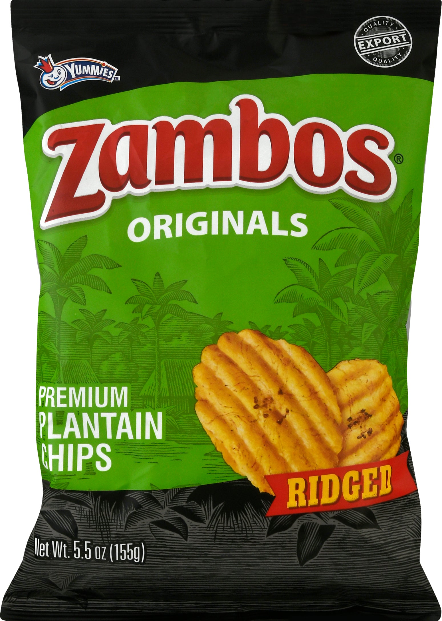 Zambos Ridged Originals Plantain Chips 5.5 oz - Case of 12