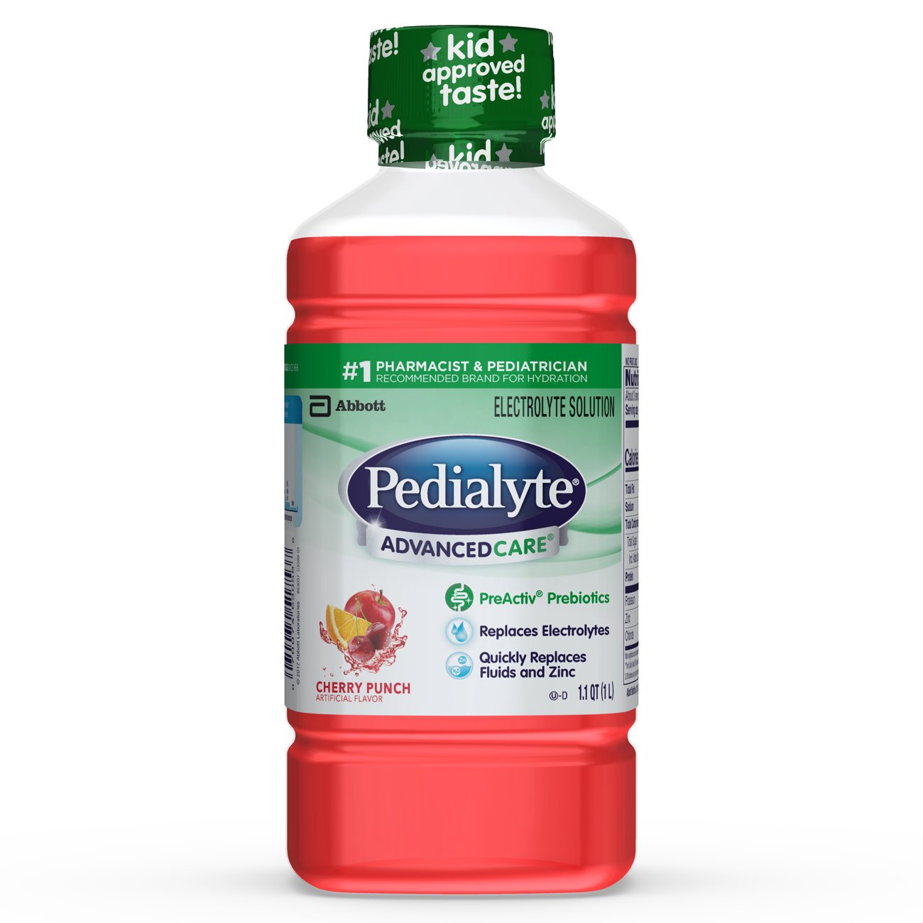 Abbott Nutrition - Oral Electrolyte Solution Pedialyte® AdvancedCare™ Cherry Punch Flavor 33.8 oz. Electrolyte [1/EA]