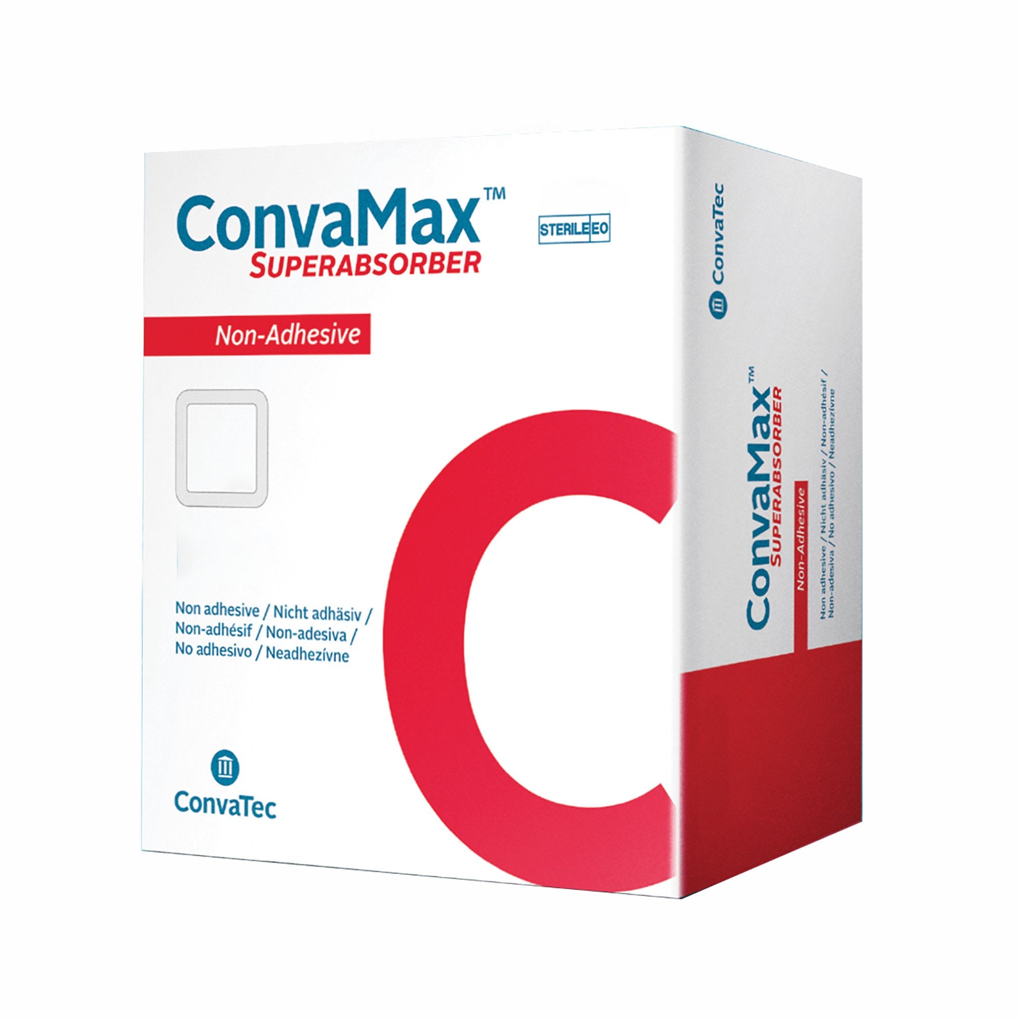ConvaTec - Super Absorbent Dressing ConvaMax™ Superabsorber Adhesive 4 X 4 Inch Square [10/BX]