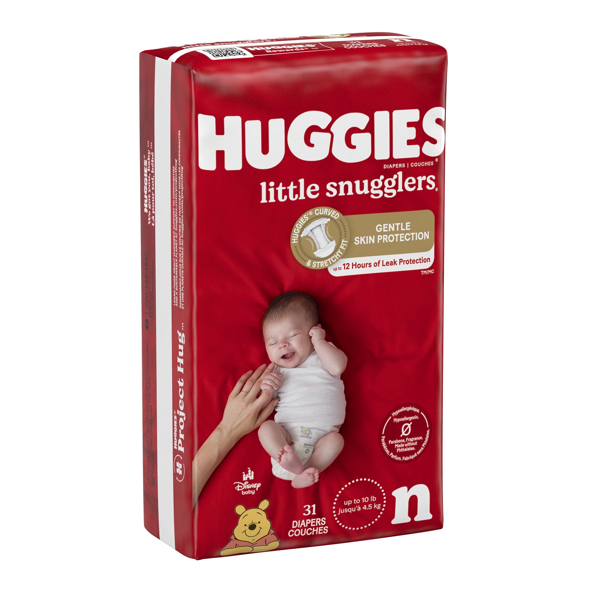 Kimberly Clark - Unisex Baby Diaper Huggies® Little Snugglers Newborn Disposable Heavy Absorbency [31/PK]