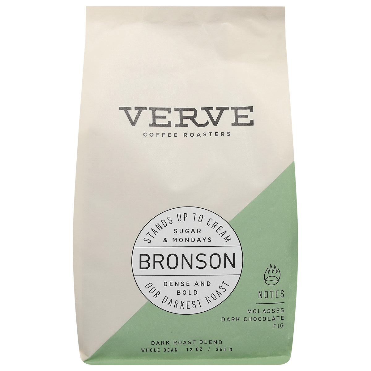 Verve Coffee Roasters Dark Roast Blend Whole Bean Molasses Dark Chocolate Coffee 12 oz - Case of 6
