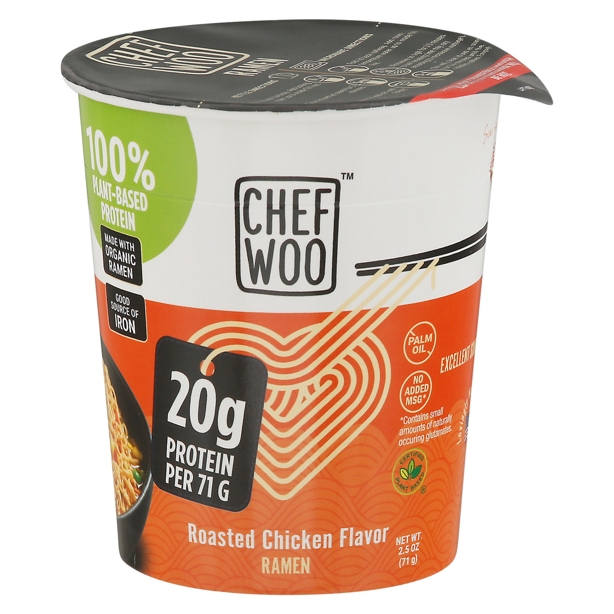 Chef Woo Roasted Chicken Flavor Ramen 2.5 oz - Case of 6