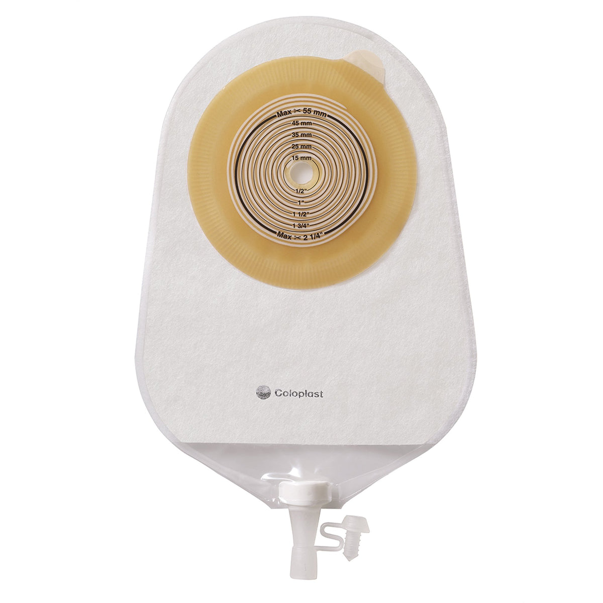 Coloplast - Urostomy Pouch Assura® One-Piece System 10-3/4 Inch Length Trim To Fit 3/8 to 2-1/8 Inch Stoma Drainable [10/BX]