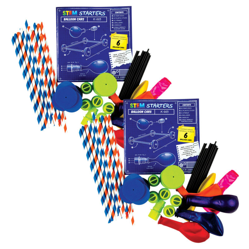 TEACHER CREATED RESOURCES - STEM Starters Set, Balloon Cars, Pack of 2