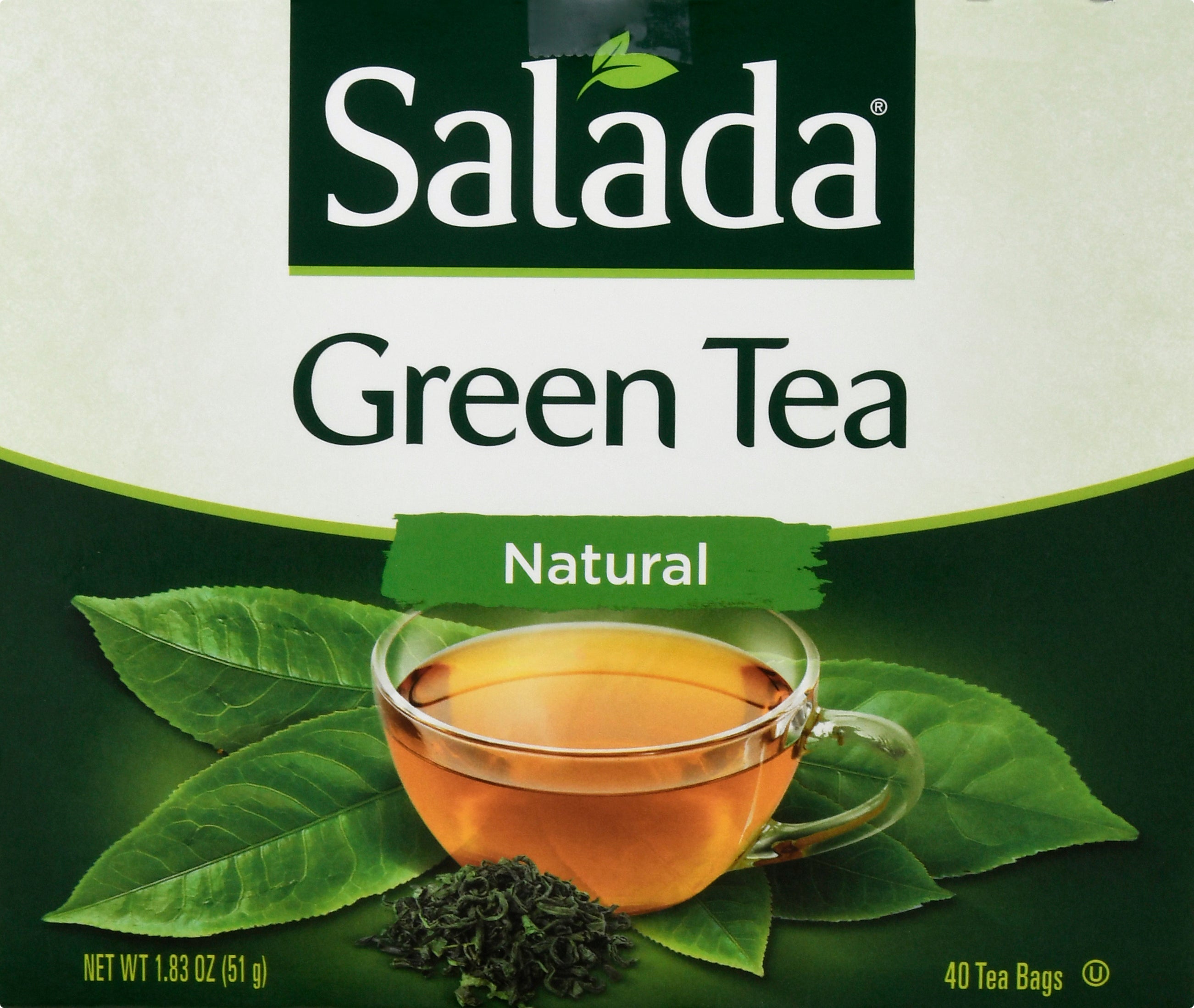Salada Tea Bags Natural Green Tea 40 ea - Case of 6
