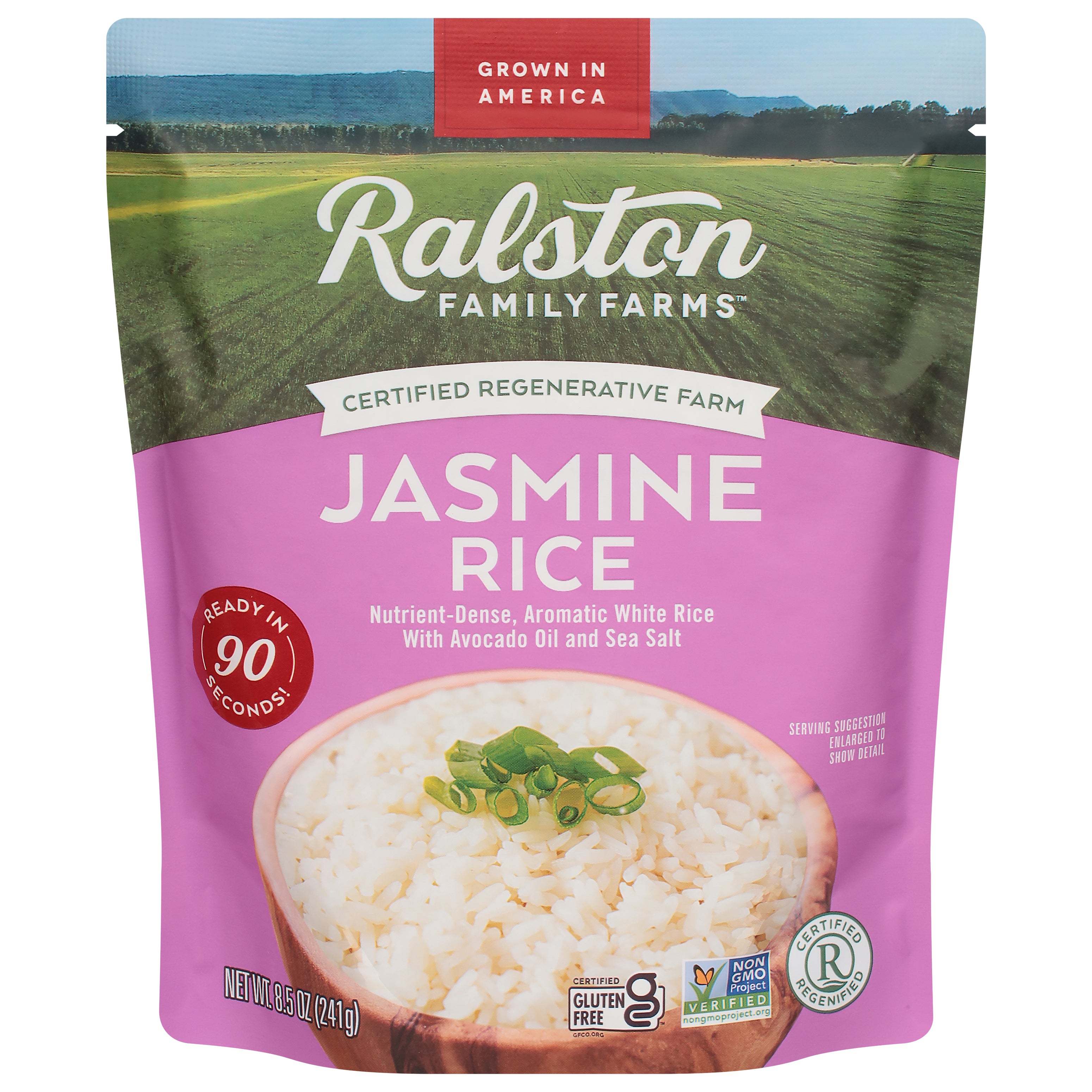 Ralston Family Farms Jasmine Rice 8.5 oz - Case of 6