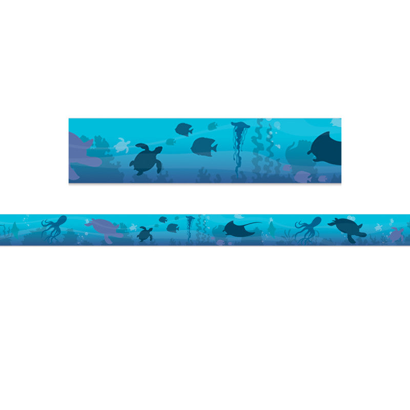 Seas the Day Blue Silhouettes Deco Trim®, 37 Feet