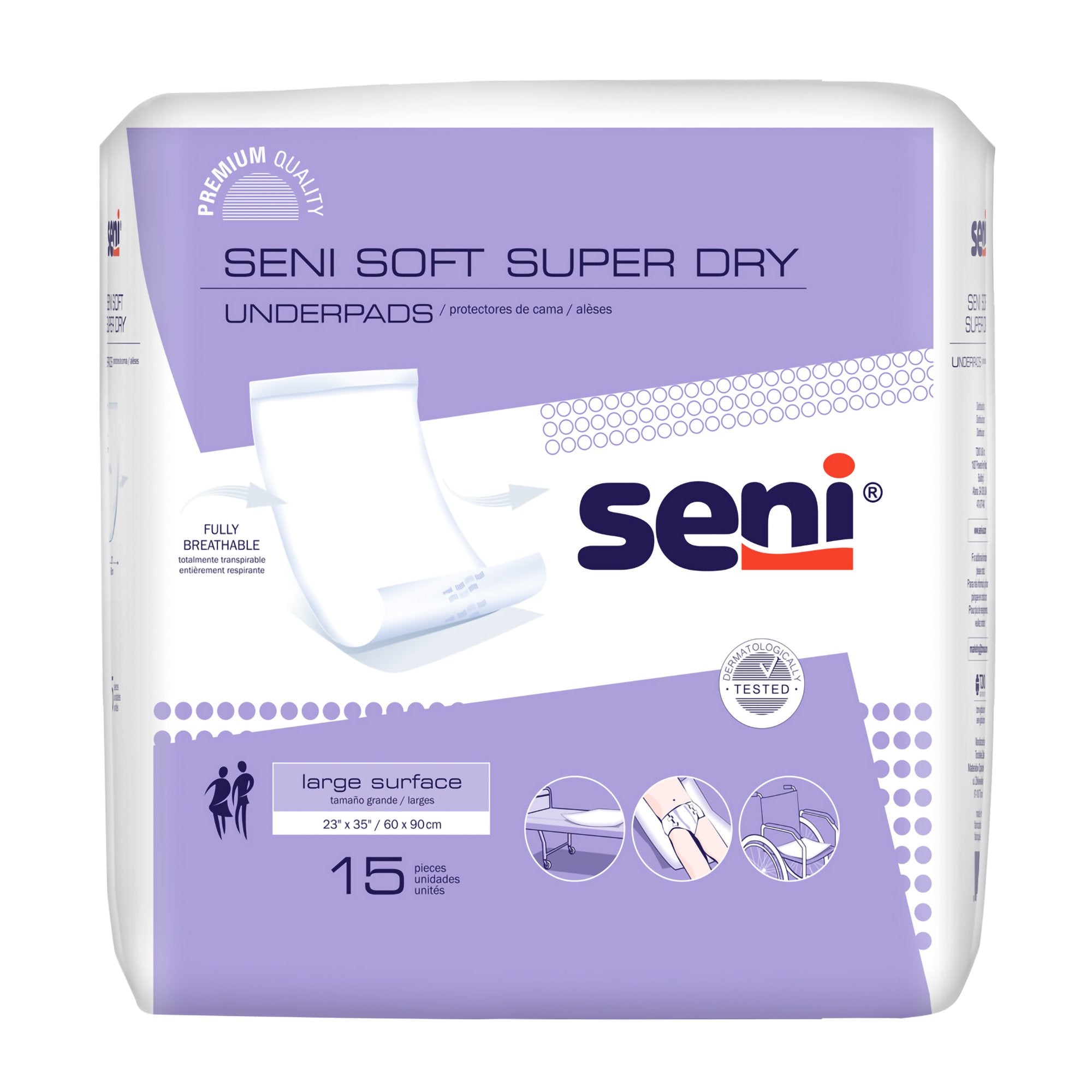 TZMO USA Inc - Disposable Underpad Seni® Soft Super Dry 23 X 35 Inch Cellulose Pulp Light Absorbency [15/PK]