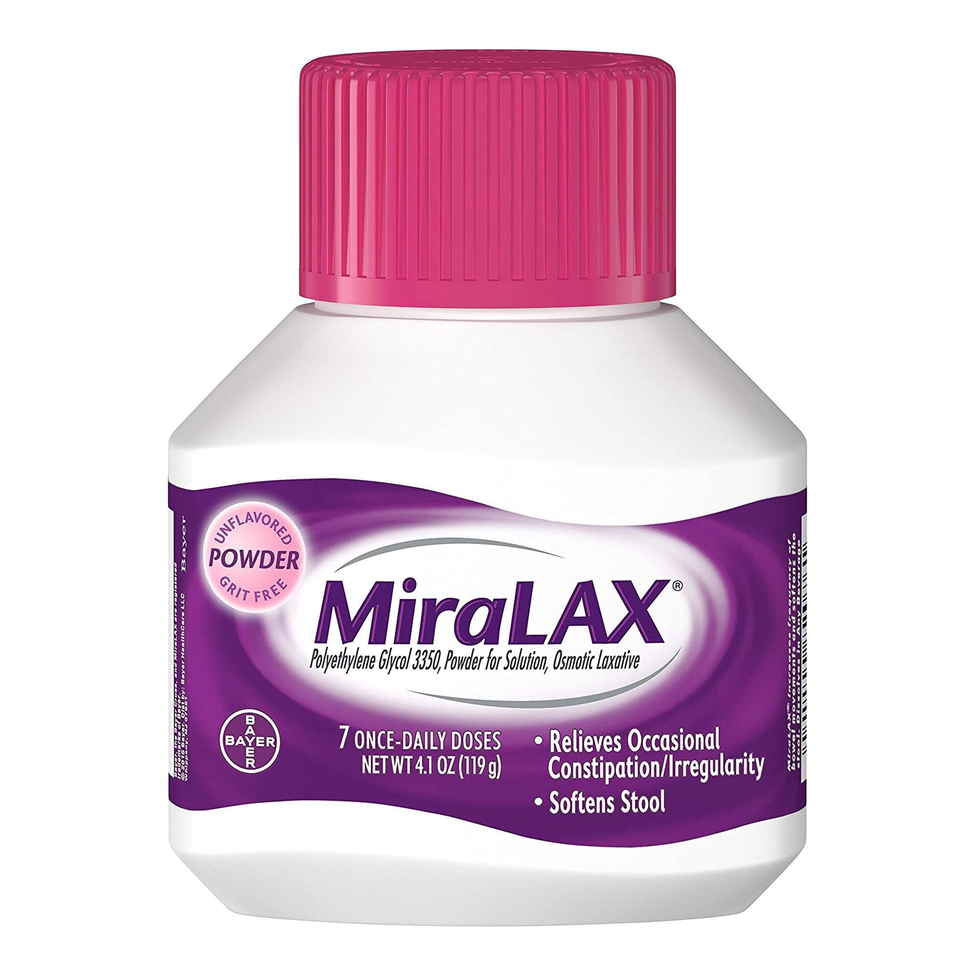 MSD Consumer Care - Laxative MiraLAX® Unflavored Powder 4.1 oz. 17 Gram Strength Polyethylene Glycol 3350 [1/EA]