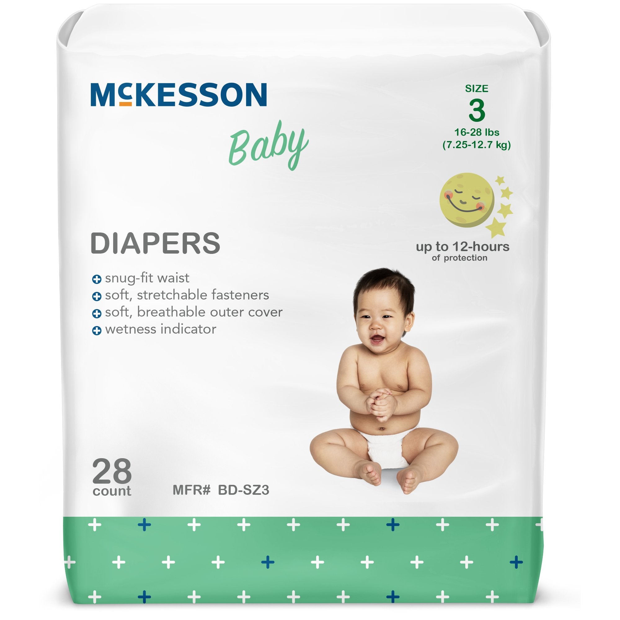 McKesson Brand - Unisex Baby Diaper McKesson Size 3 Disposable Heavy Absorbency [1/BG]