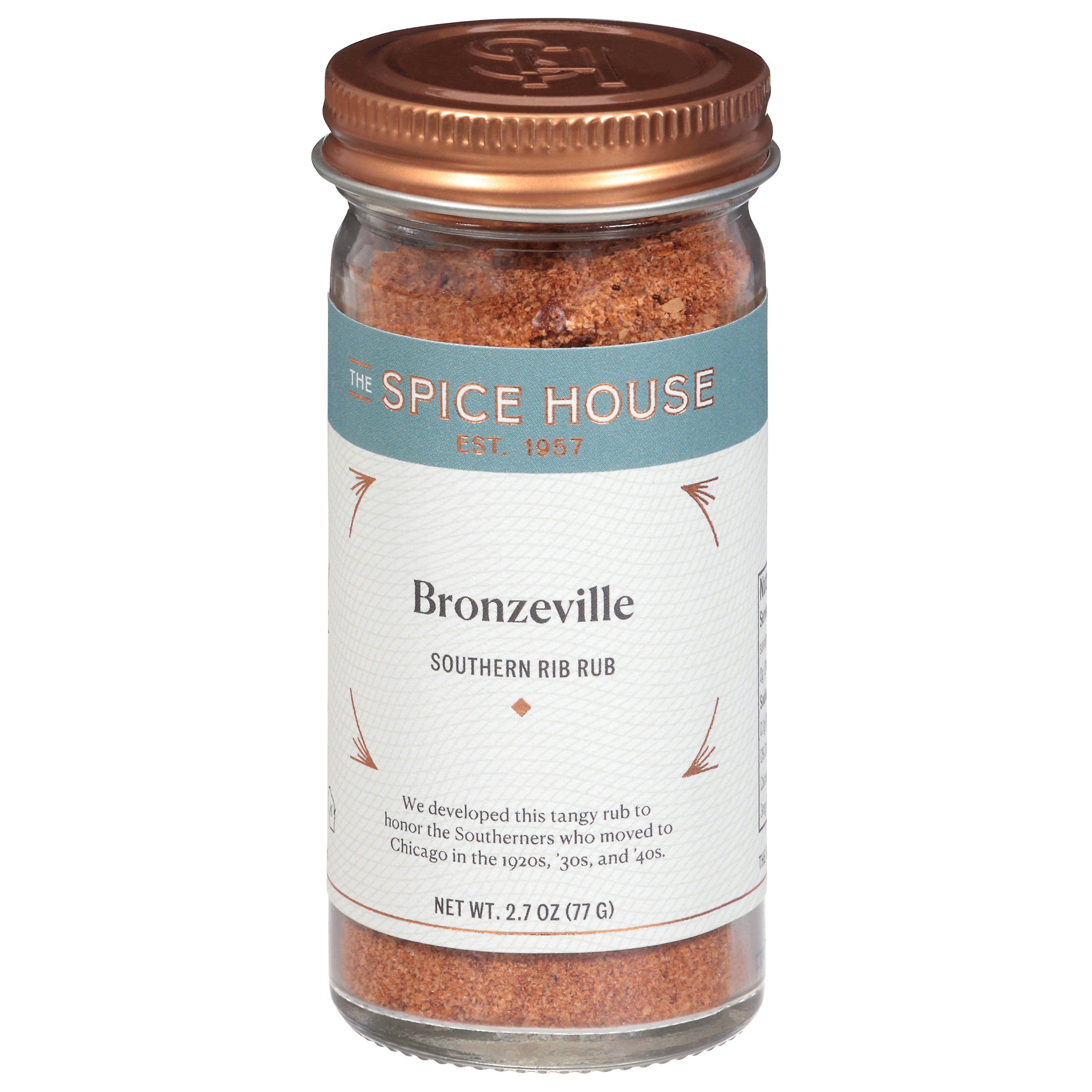 The Spice House Southern Bronzeville Rib Rub 2.7 oz - Case of 6