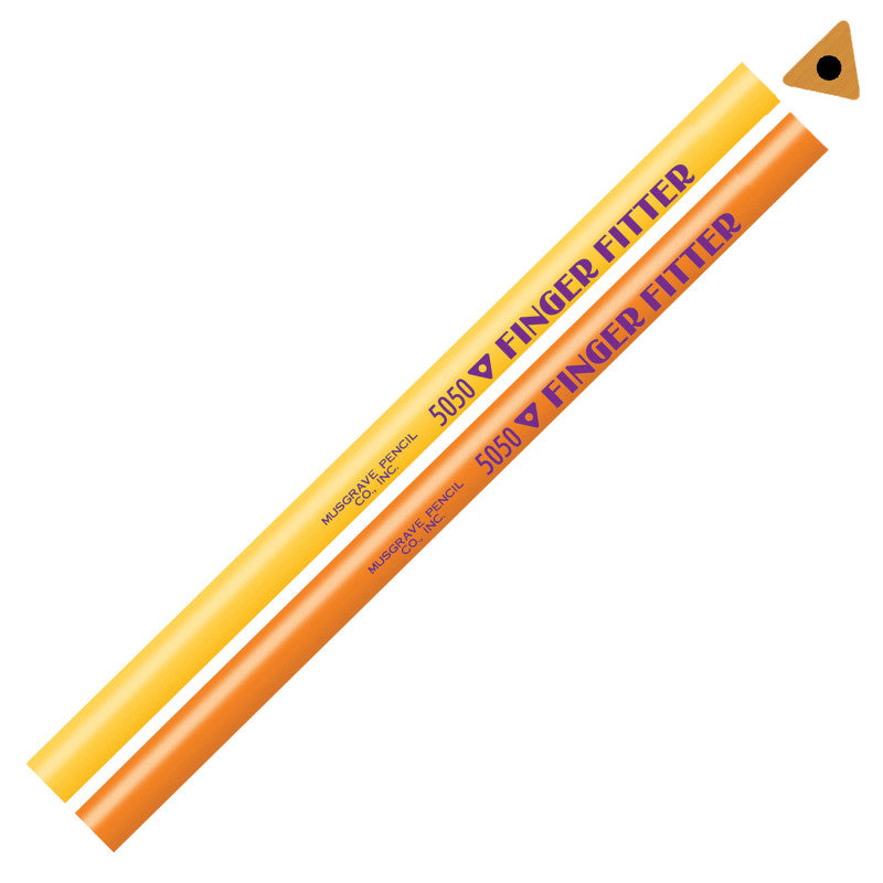 MUSGRAVE PENCIL COMPANY - Finger Fitter Pencils, No Eraser, 12 Per Pack, 3 Packs