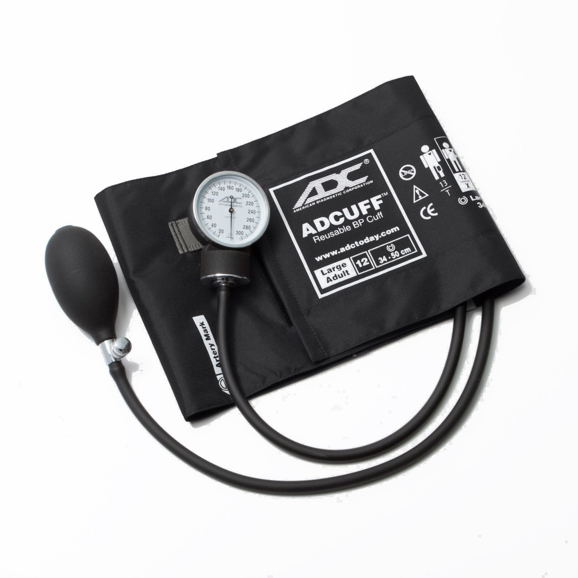 American Diagnostic Corp - Aneroid Sphygmomanometer Unit Prosphyg™760 Series Large Adult Cuff Nylon Cuff 34 - 50 cm Pocket Aneroid [1/EA]