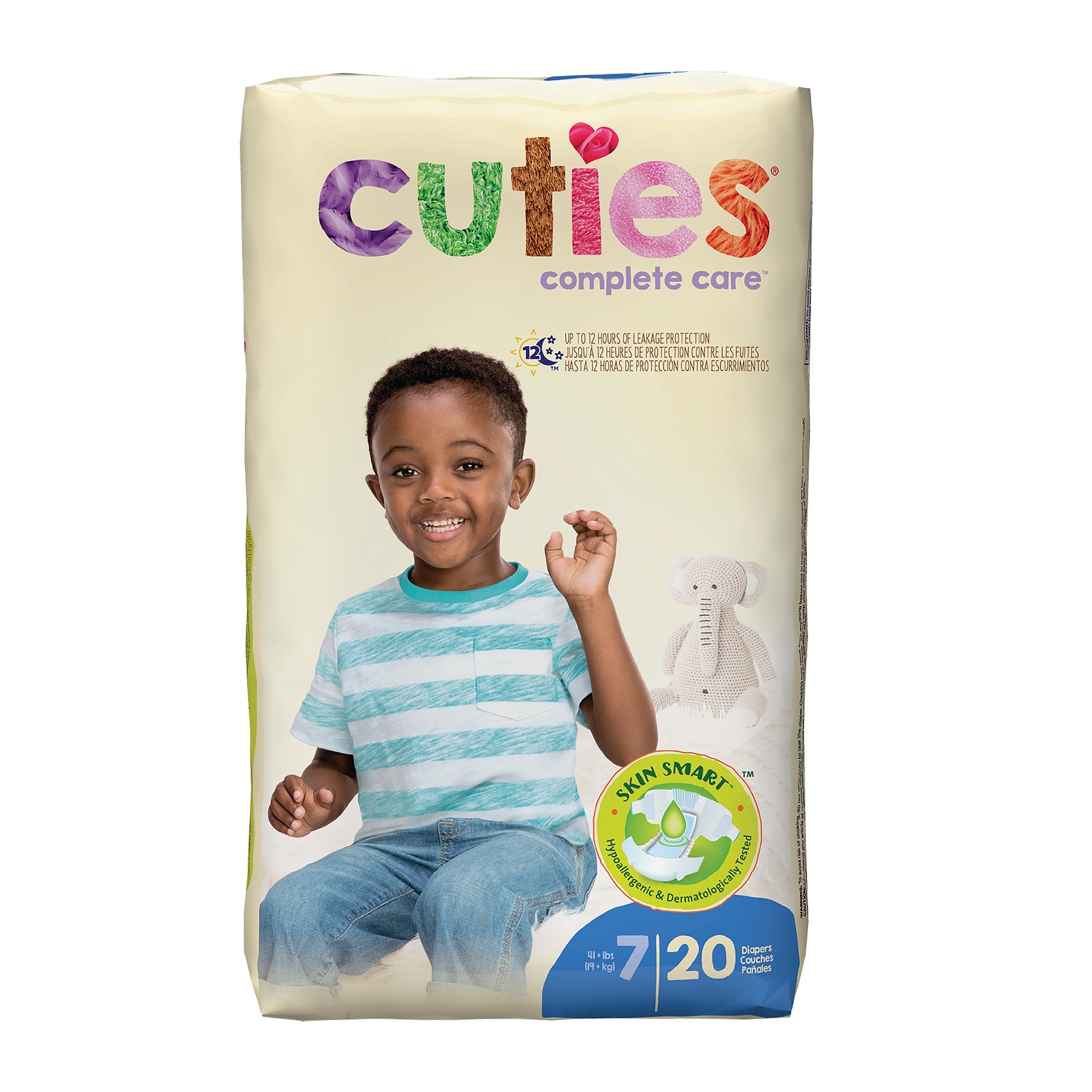 First Quality - Unisex Baby Diaper Cuties® Complete Care Size 7 Disposable Heavy Absorbency [20/BG]