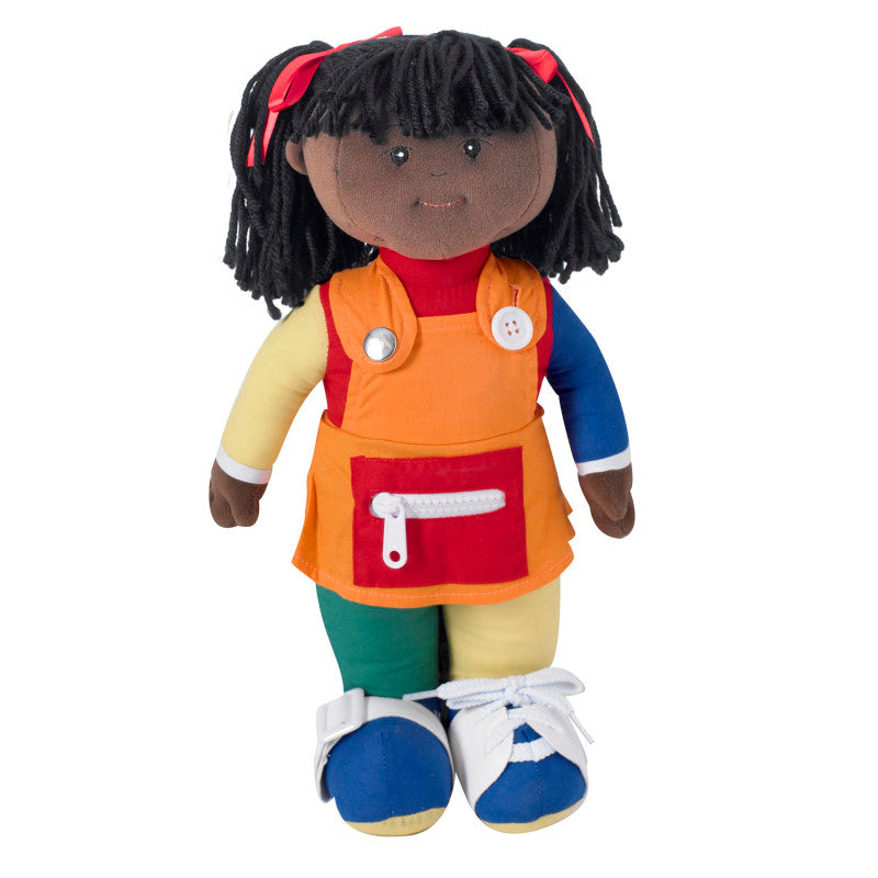 CHILDREN'S FACTORY - Learn-to-Dress Doll, Black Girl