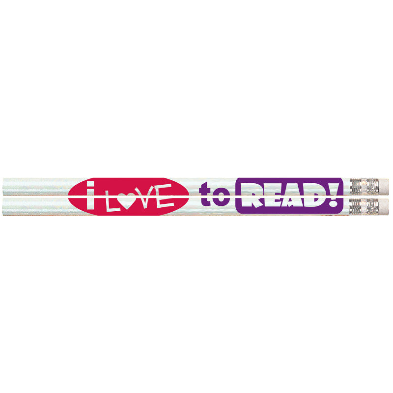 MUSGRAVE PENCIL COMPANY - I Love to Read! Pencils, 12 Per Pack, 12 Packs