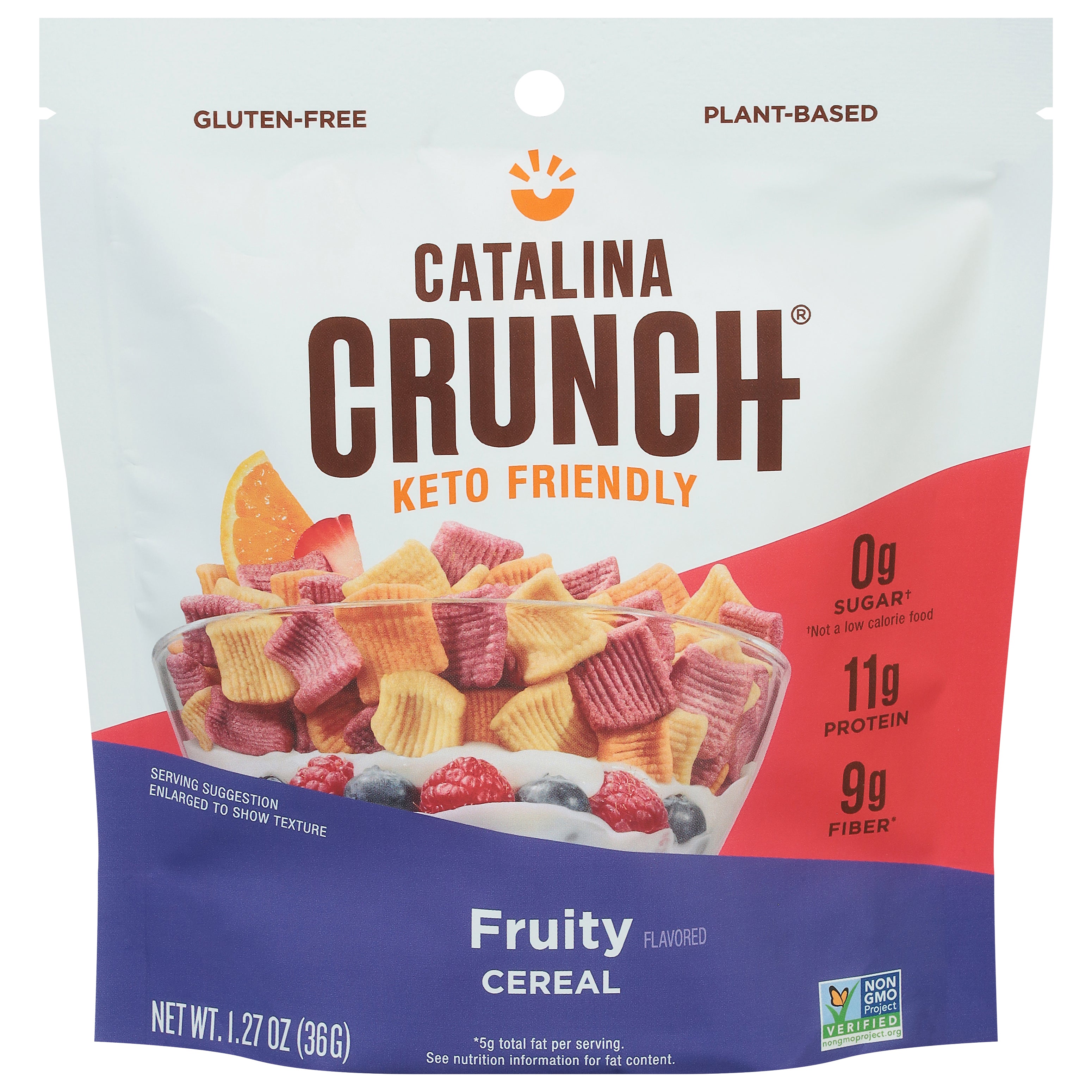 Catalina Crunch Keto Friendly Fruity Cereal 1.27 oz - Case of 12