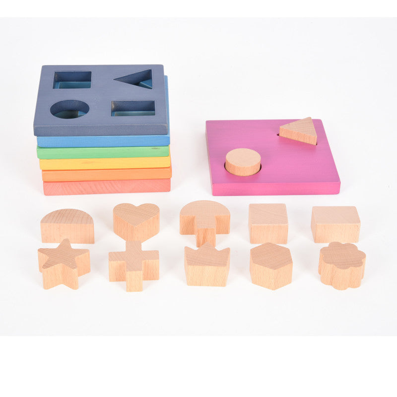 TICKIT - Rainbow Wooden Shape Stacker