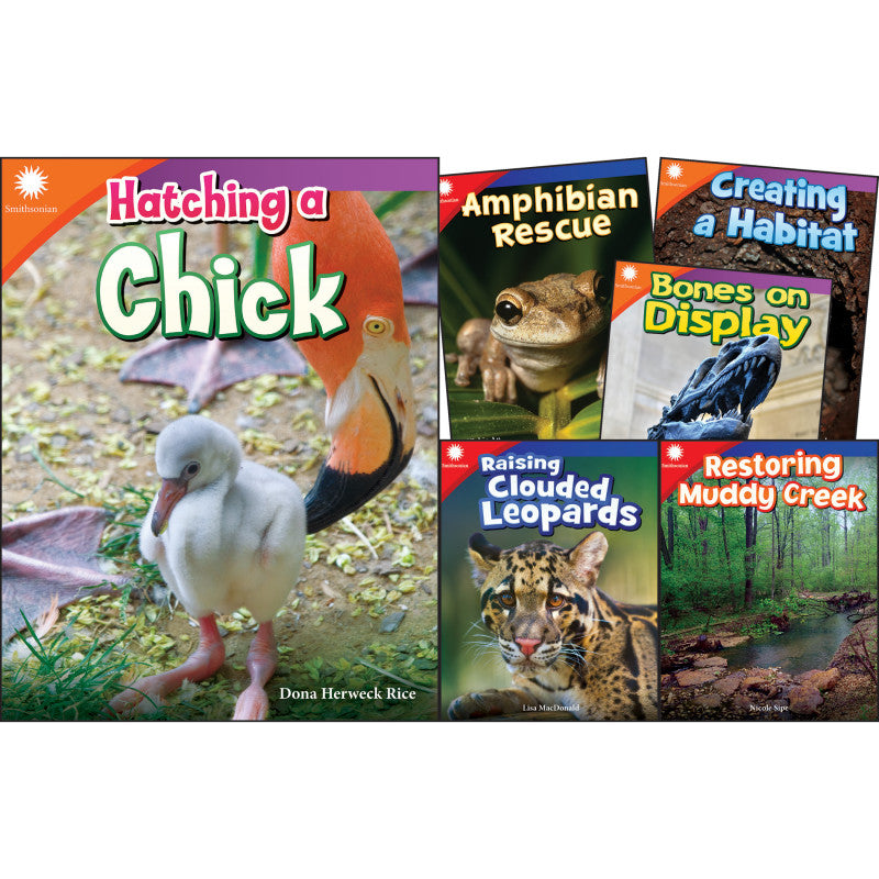 TEACHER CREATED MATERIALS - Smithsonian Informational Text: Animals Grades 2-3: 6-Book Set