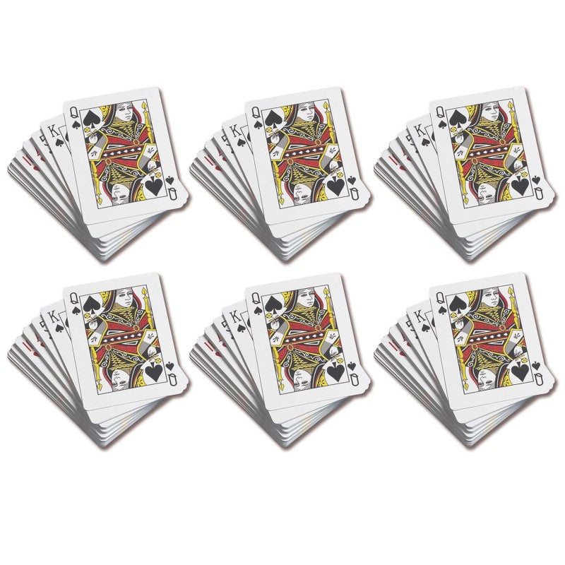 LEARNING ADVANTAGE - Standard Playing Cards - 52 Per Set - 6 Sets
