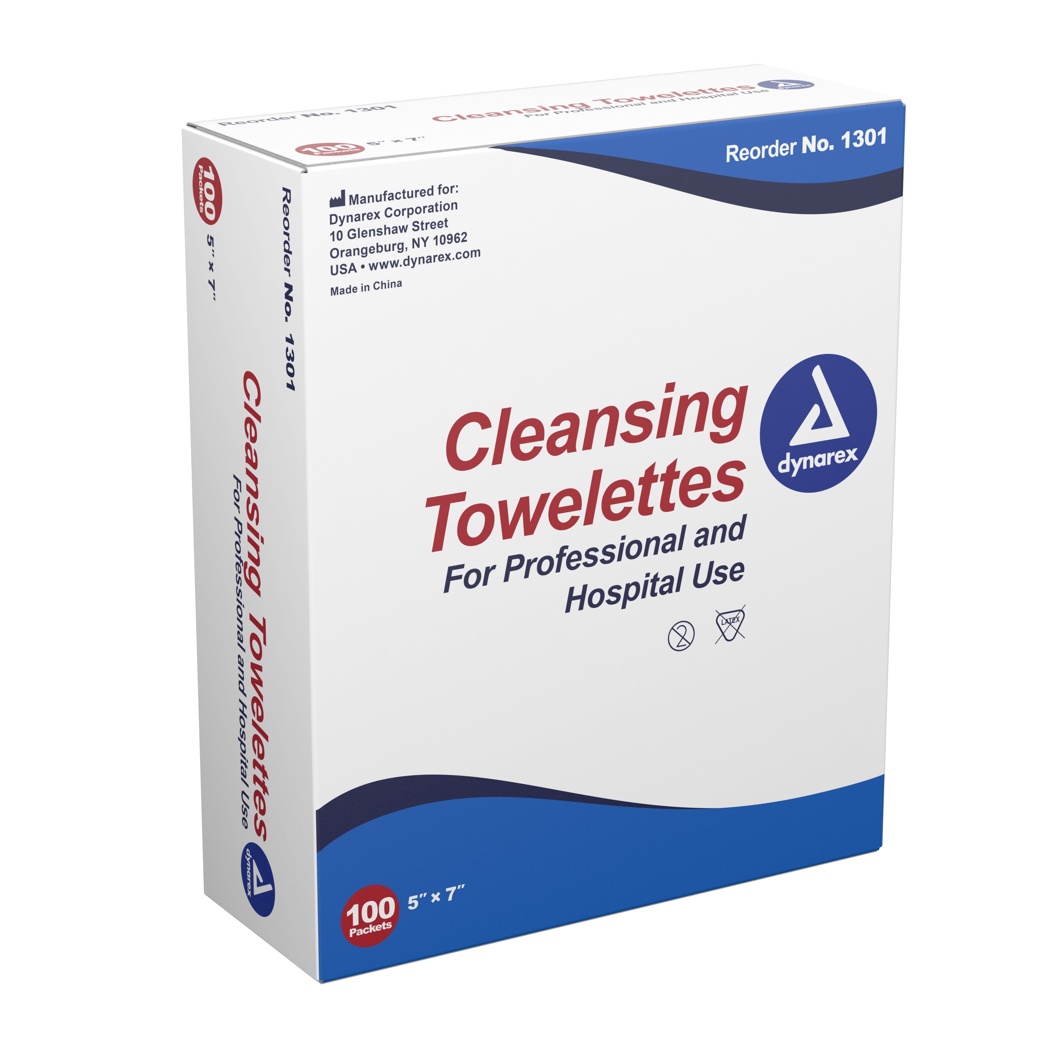 Dynarex - Antiseptic Skin Towelette Dynarex® Individual Packet Scented 100 Count [100/BX]
