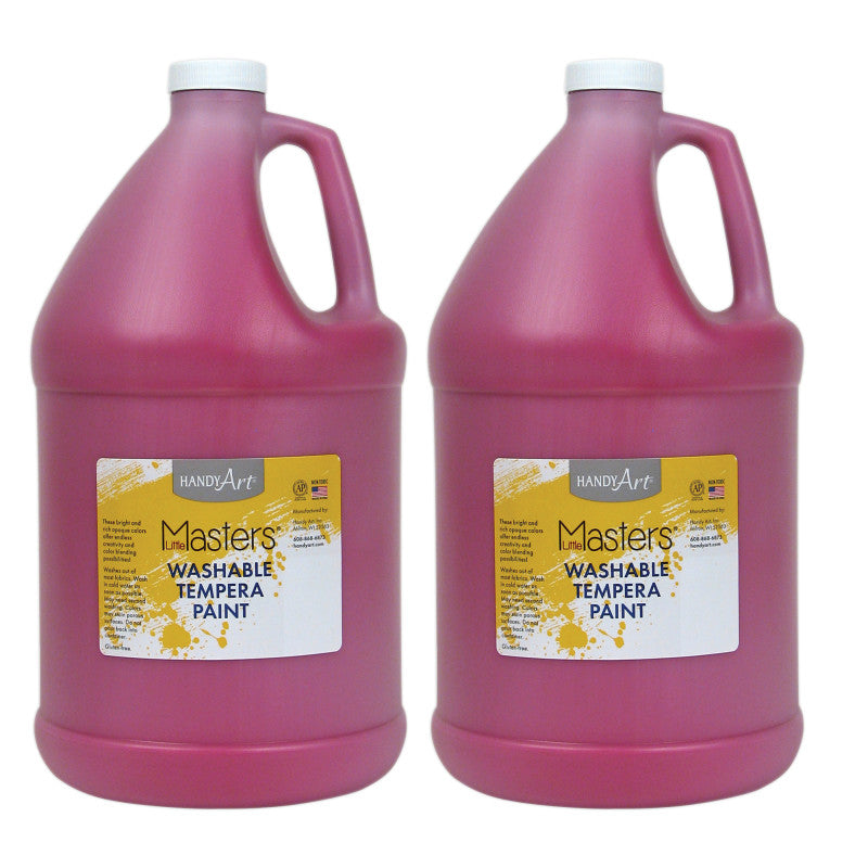 HANDY ART - Little Masters® Washable Tempera Paint, Magenta, Gallon, Pack of 2