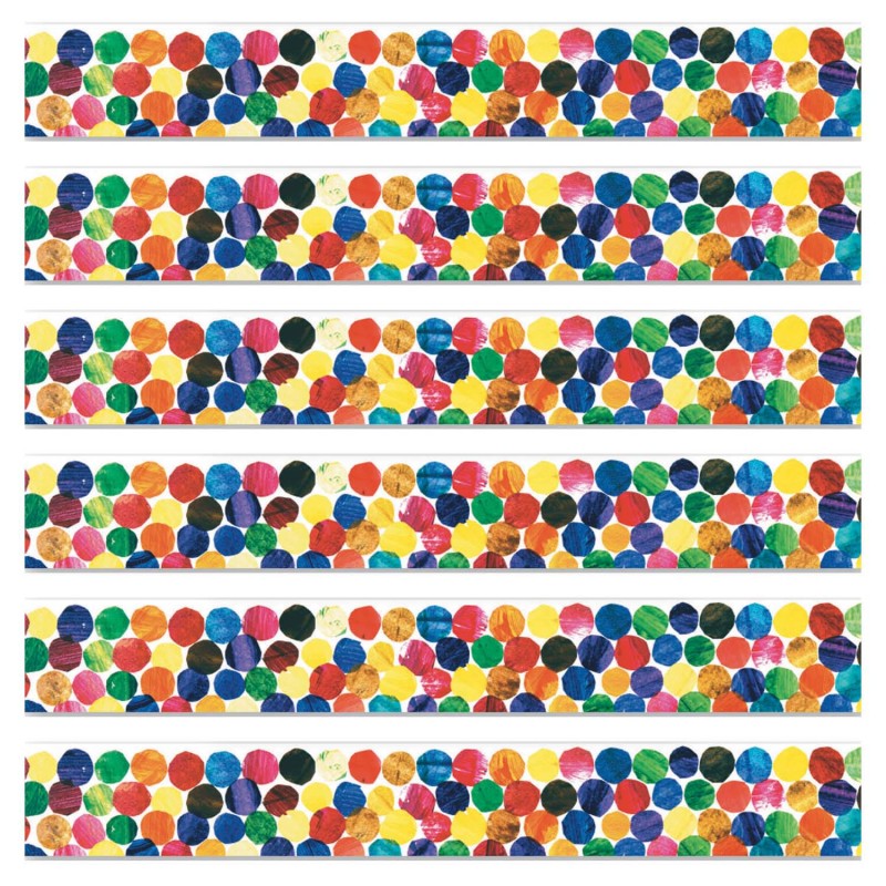 CARSON DELLOSA EDUCATION - The Very Hungry Caterpillar™ Straight Border, 36 Feet Per Pack, 6 Packs