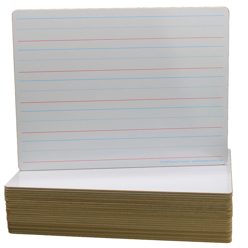 FLIPSIDE PRODUCTS - Double-Sided Dry Erase Board, 9"W x 12"L, Pack of 24