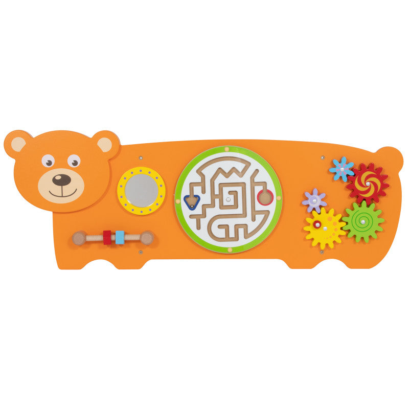 LEARNING ADVANTAGE - Bear Activity Wall Panel - 18m+ - Toddler Activity Center