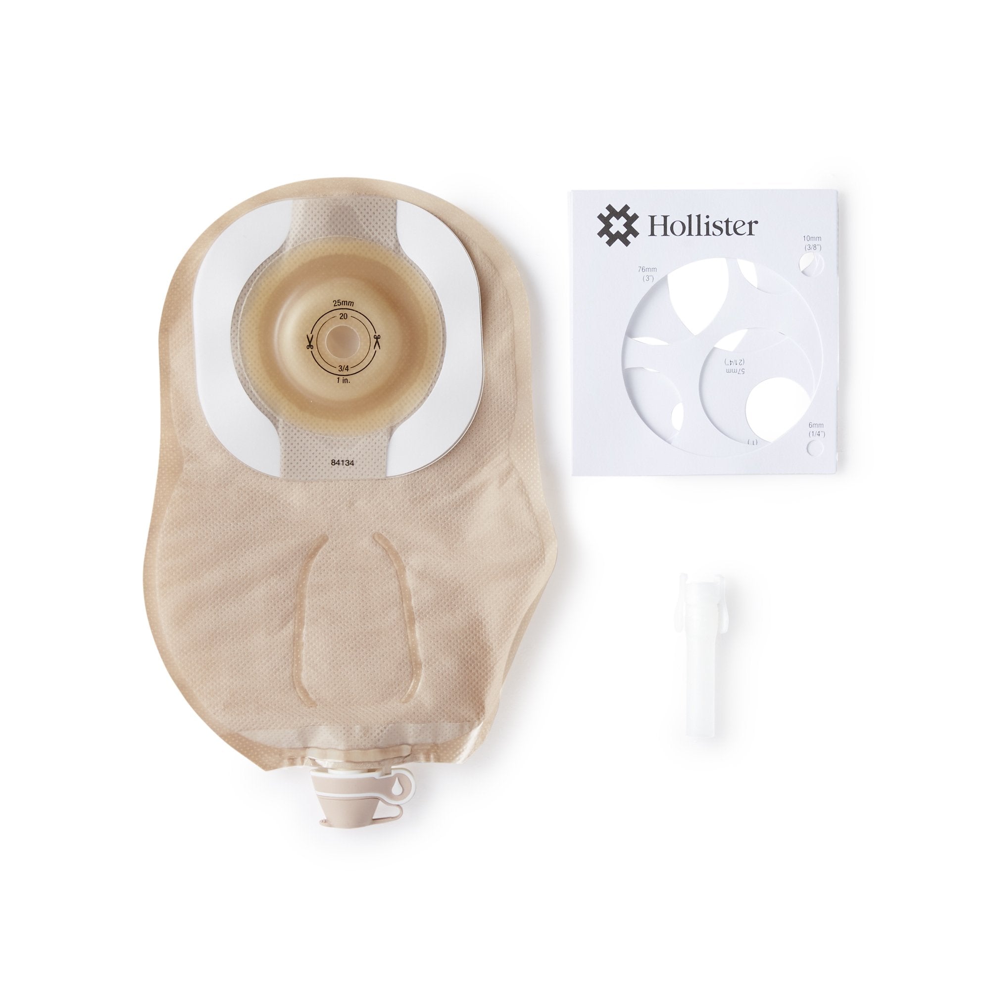 Hollister - Urostomy Pouch Premier™ One-Piece System 9 Inch Length Soft Convex, Trim to Fit Up to 1 Inch Stoma Drainable [5/BX]