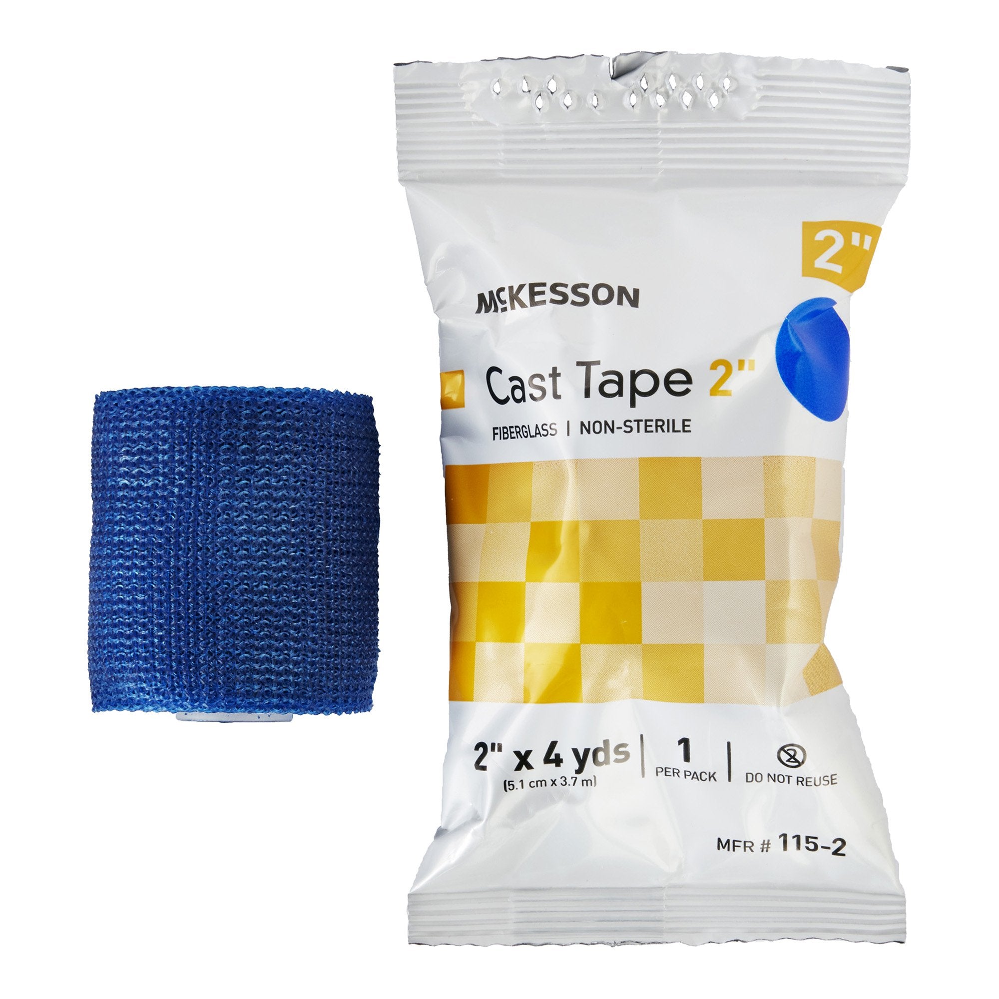 McKesson Brand - Cast Tape McKesson 2 Inch X 12 Foot Fiberglass Blue [10/BX]