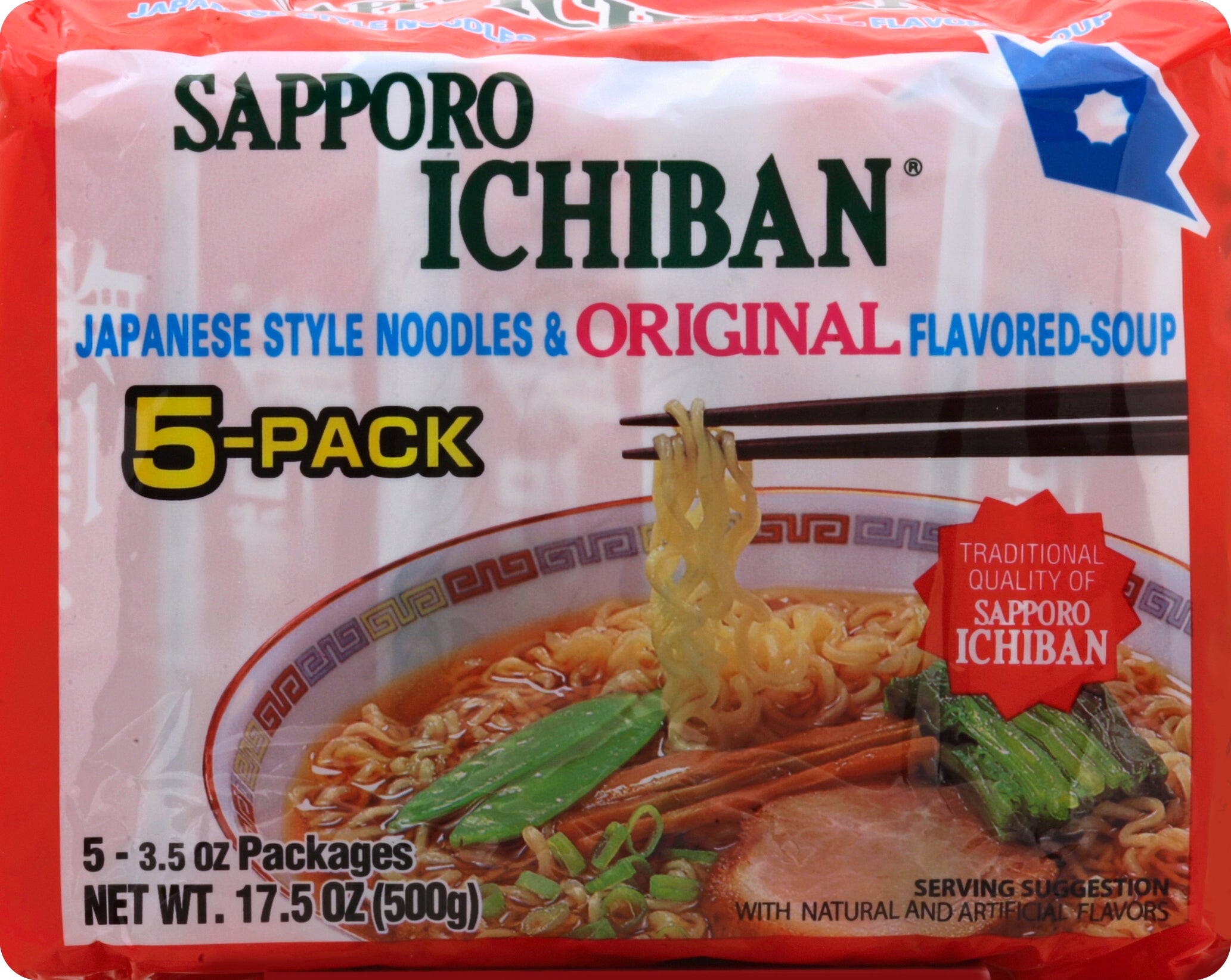 Sapporo Ichiban Noodles & Soup 5 ea - Case of 6