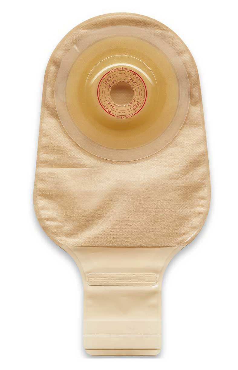 ConvaTec - Ostomy Pouch Esteem® + Flex One-Piece System Convex V3, Trim to Fit 13/16 to 1 Inch Stoma Drainable [10/BX]