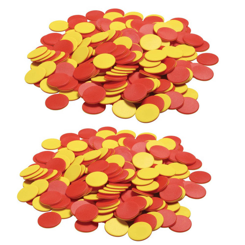 DIDAX - Two Color Counters, 200 Pieces Per Pack, 2 Packs