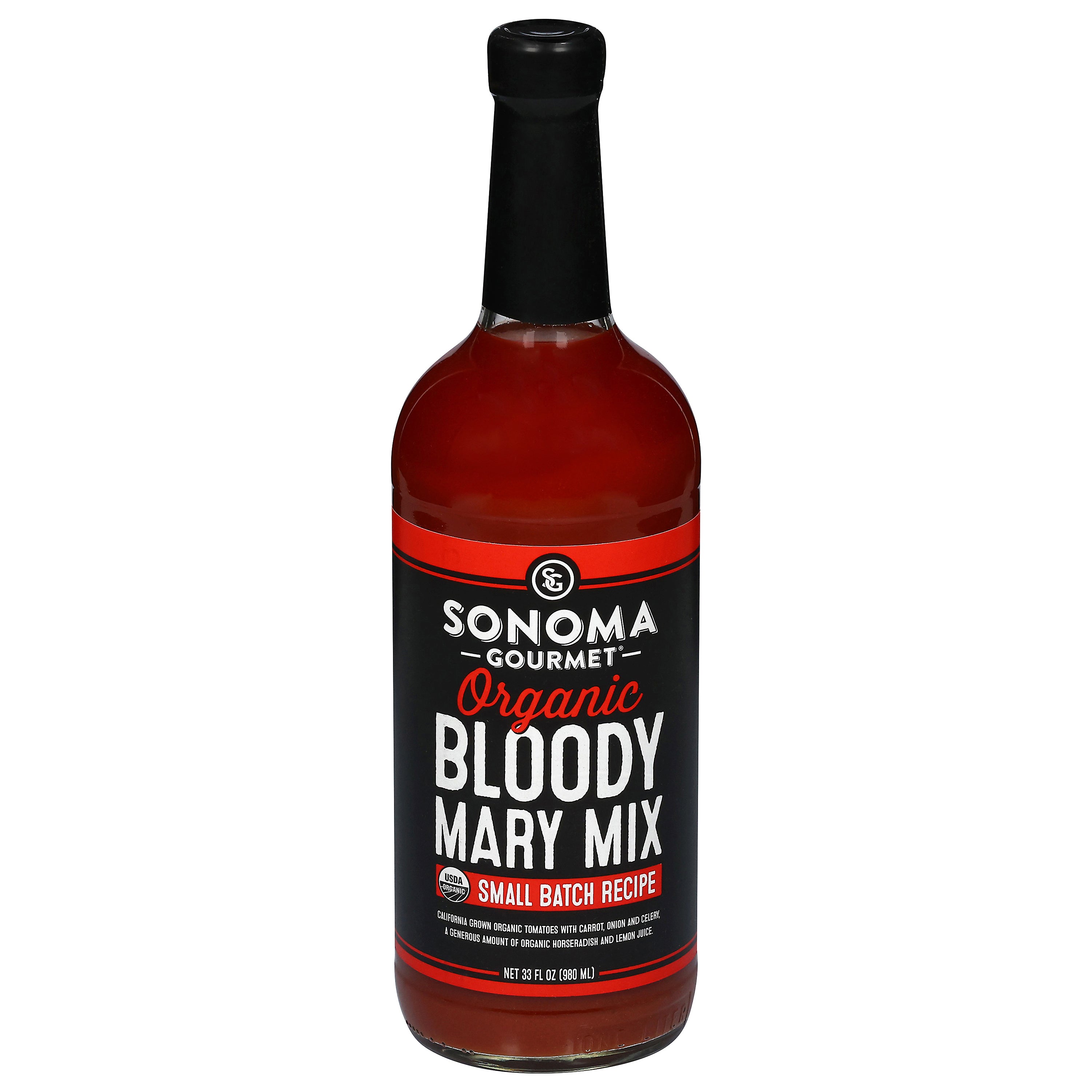 Sonoma Gourmet Organic Small Batch Recipe Bloody Mary Mix 33 fl oz - Case of 6