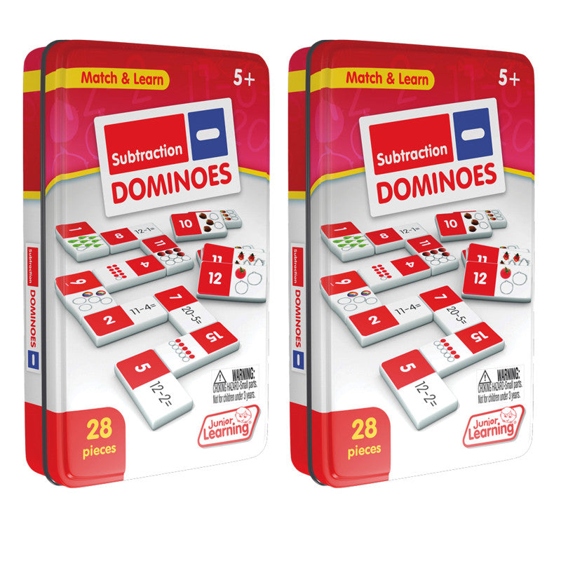 JUNIOR LEARNING - Subtraction Dominoes, 2 Sets