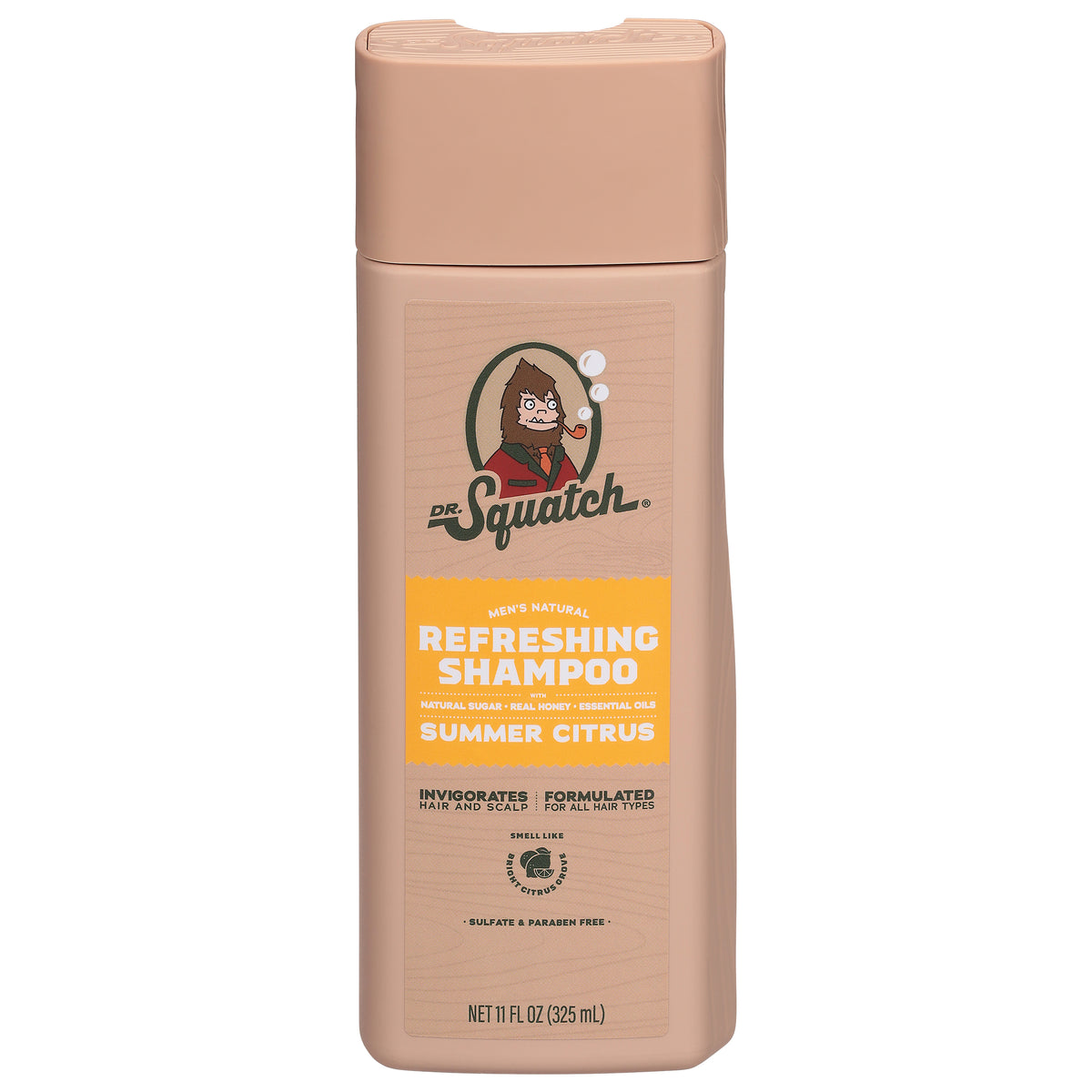 Dr. Squatch Men's Natural Refreshing Summer Citrus Shampoo 11 fl oz - Case of 1
