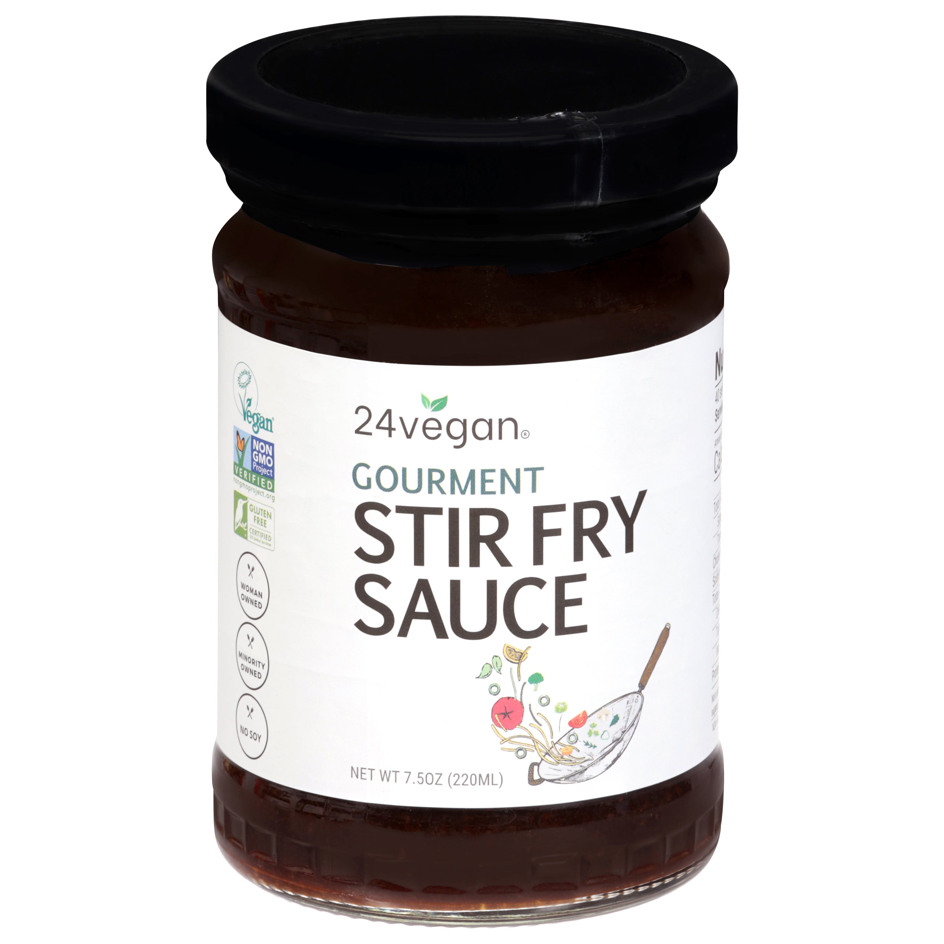 24Vegan Gourment Stir Fry Sauce 7.5 oz - Case of 6