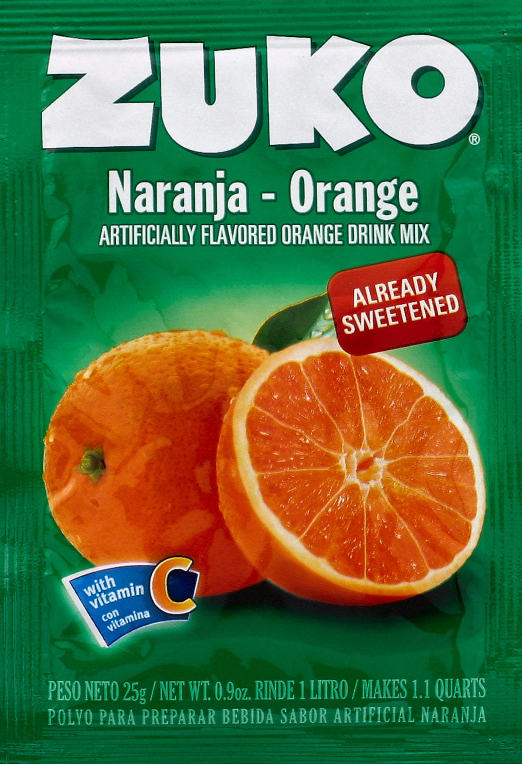Zuko Drink mix 0.9 oz - Case of 96