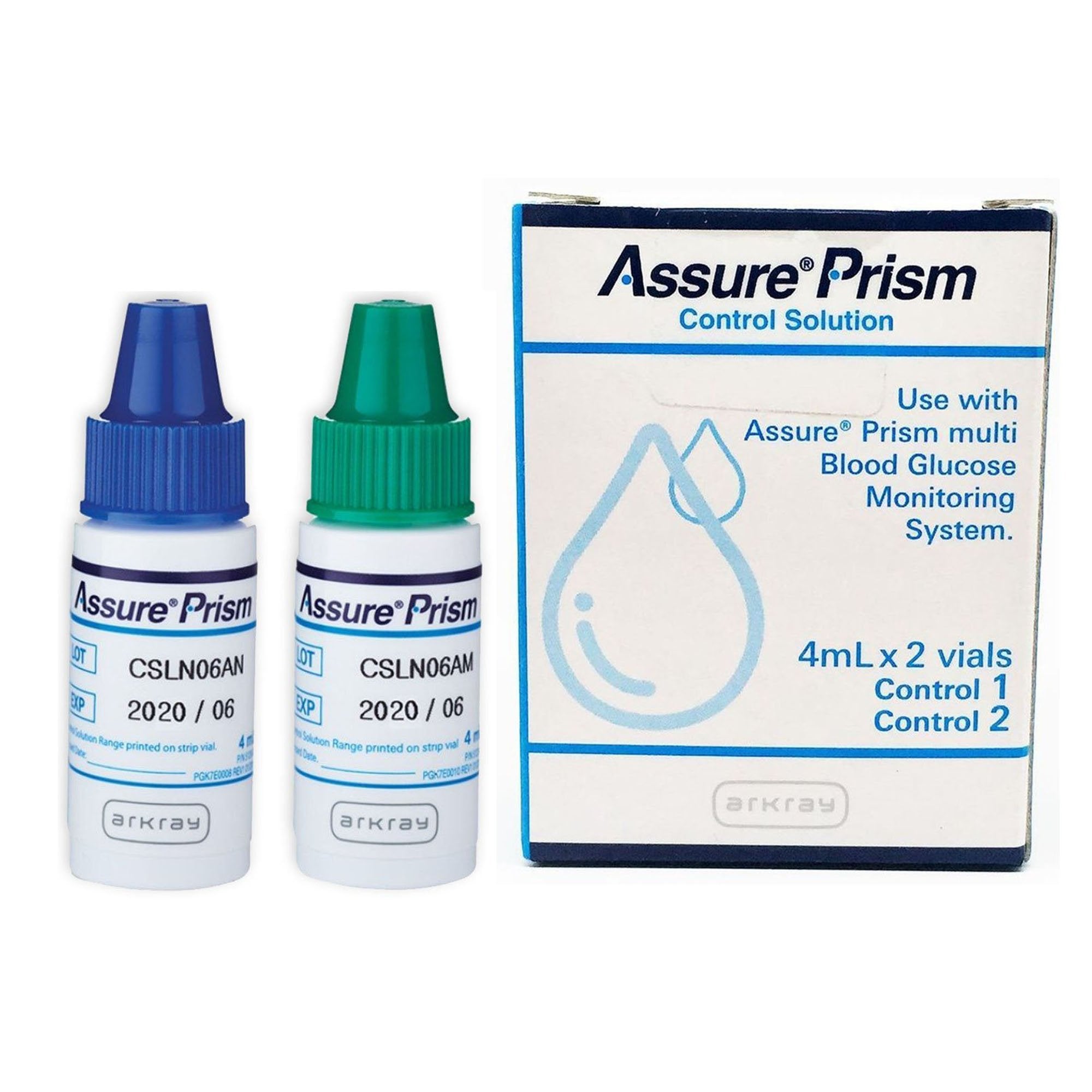 Arkray USA - Diabetes Management Test Control Set Assure® Prism Blood Glucose Test 2 Levels [1/BX]