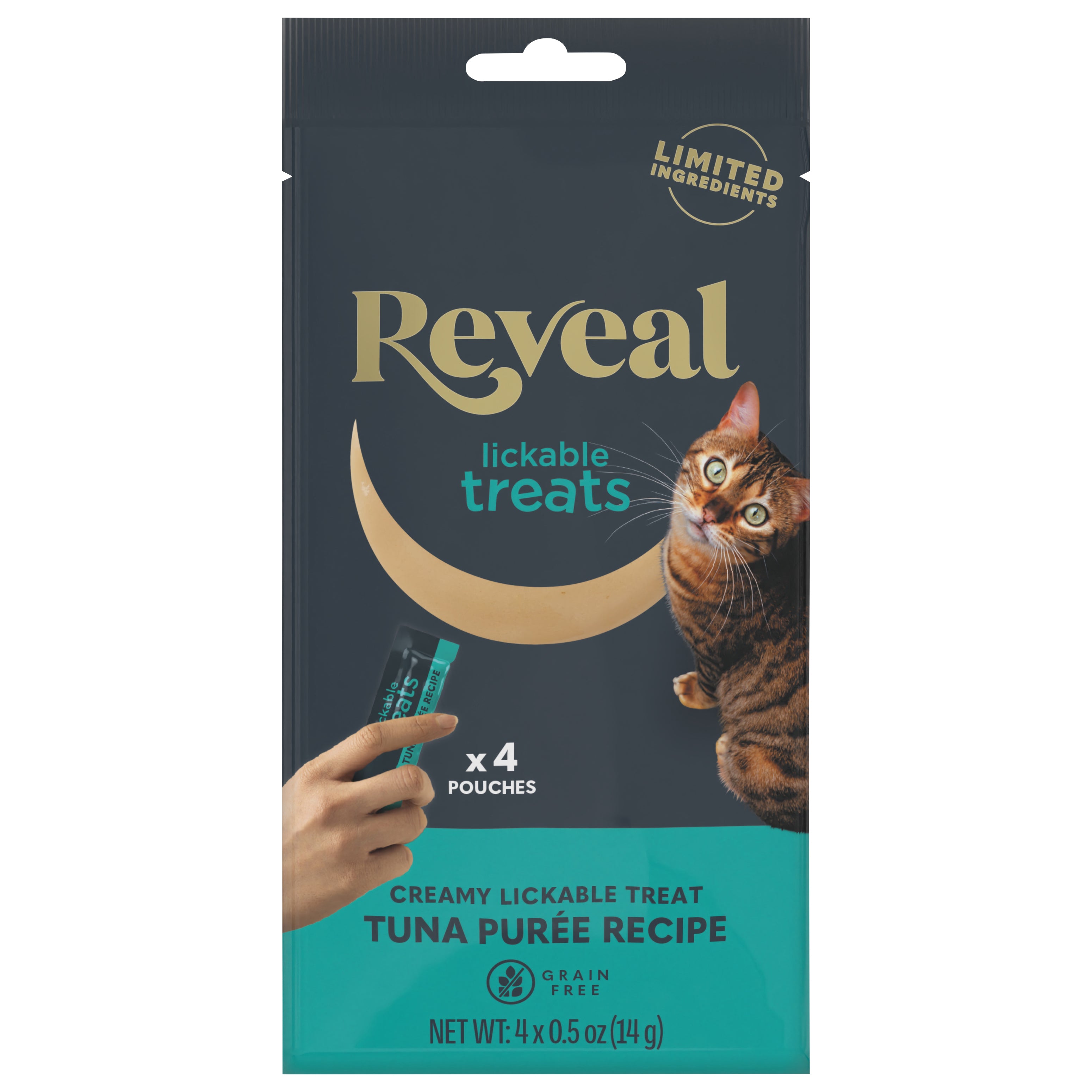 Reveal Natural Lickable Cat Treat Tuna Puree Recipe - Case of 10