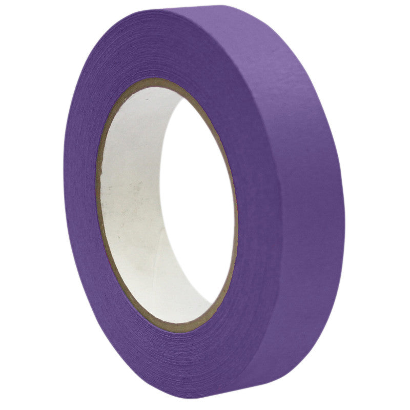 Premium Grade Masking Tape, 1" x 55 yds, Purple, 6 Rolls